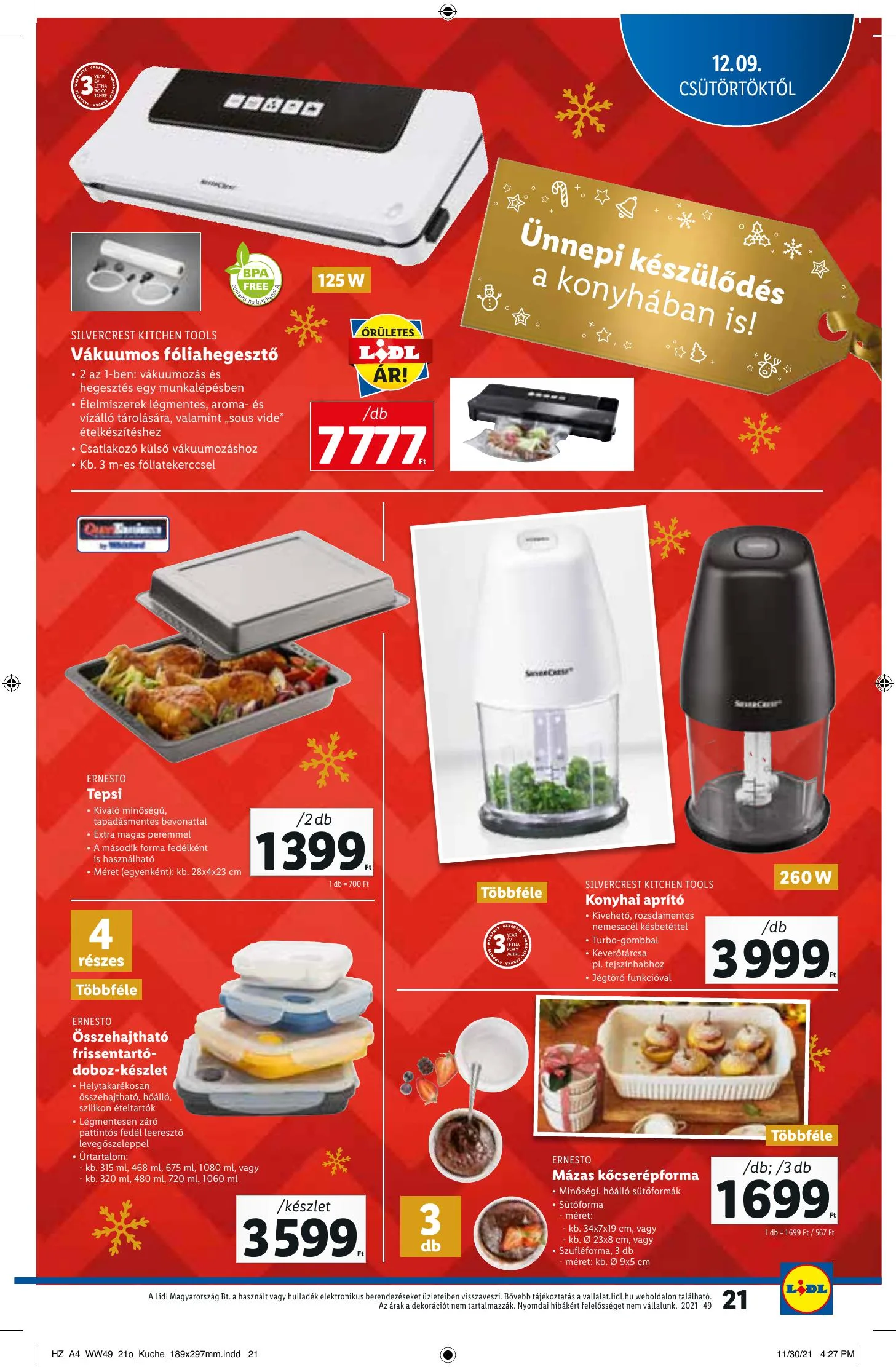 Lidl akciós újság 12.09–12.15 – 21. oldal