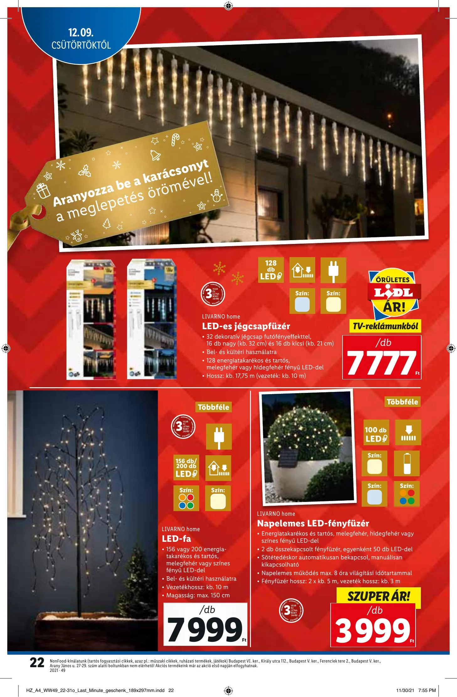 Lidl akciós újság 12.09–12.15 – 22. oldal