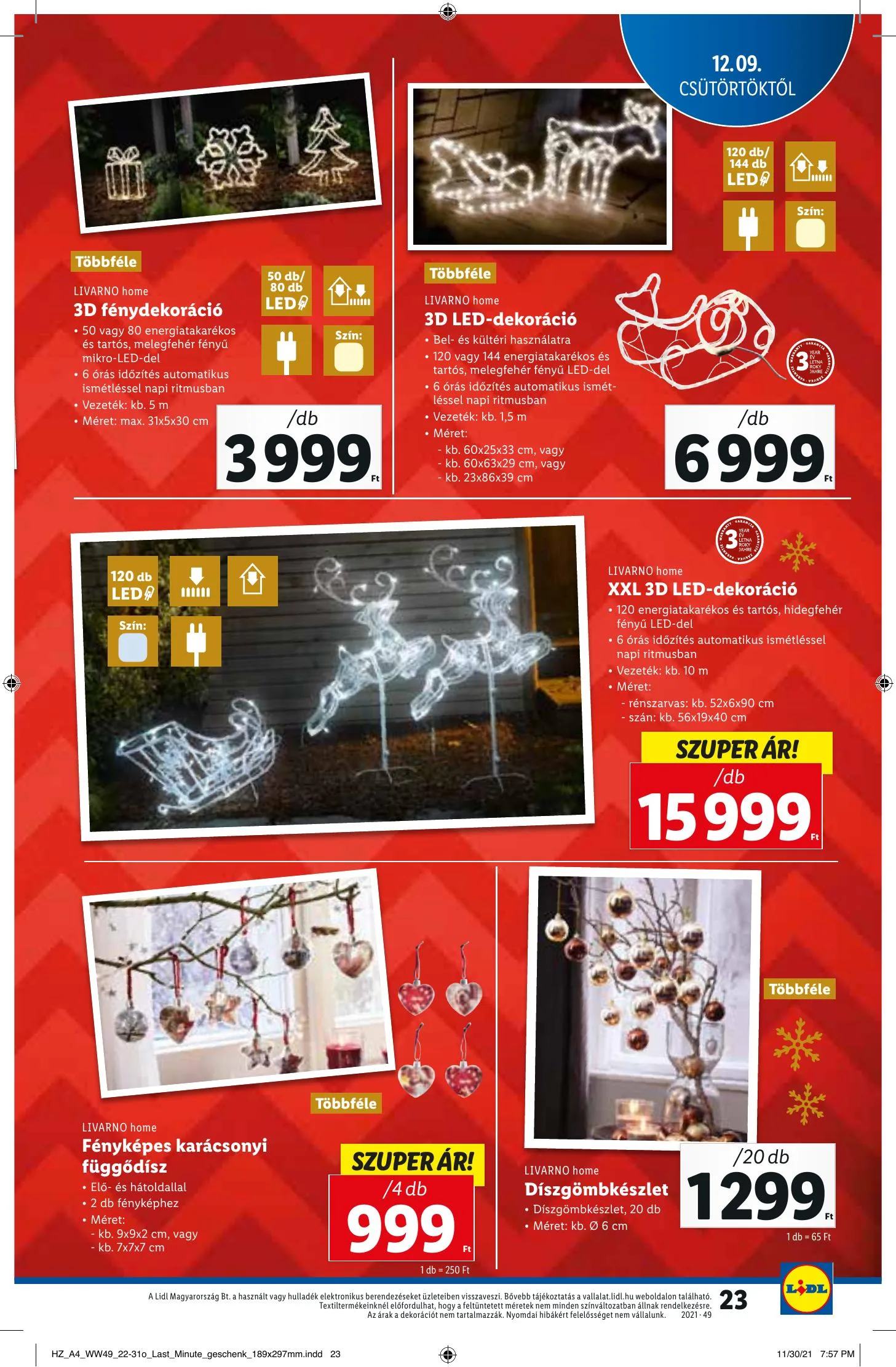 Lidl akciós újság 12.09–12.15 – 23. oldal