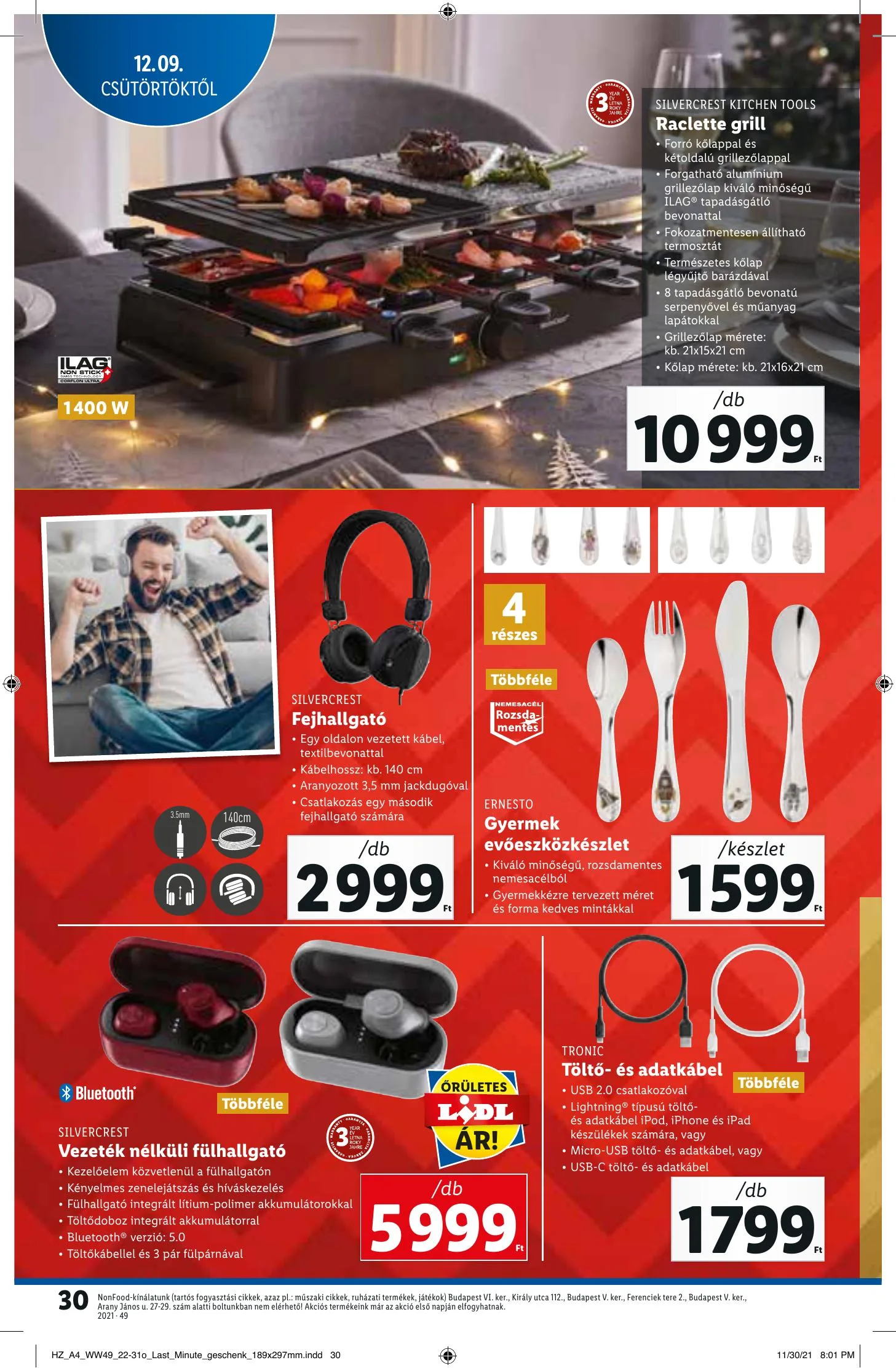 Lidl akciós újság 12.09–12.15 – 30. oldal