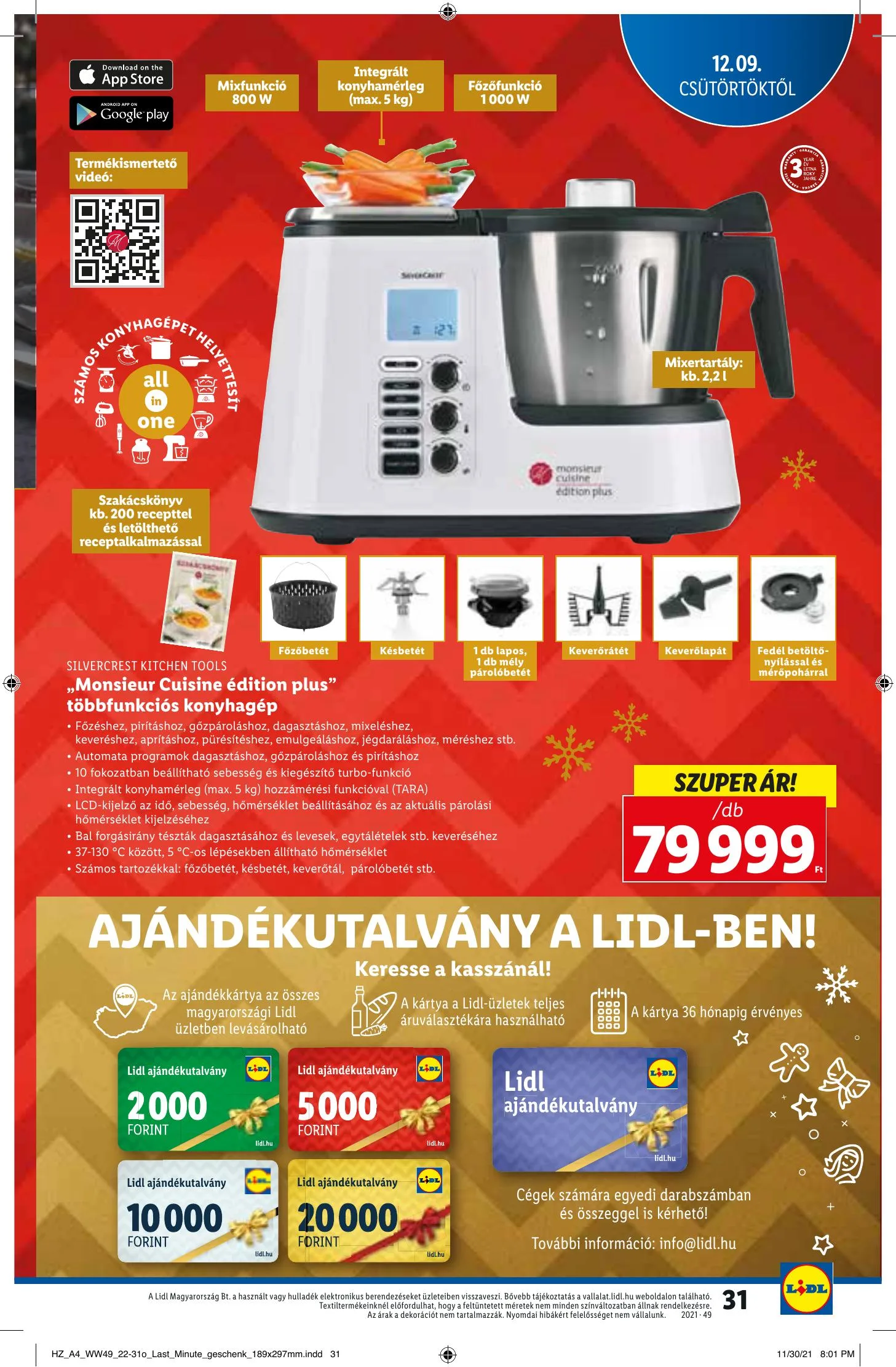 Lidl akciós újság 12.09–12.15 – 31. oldal