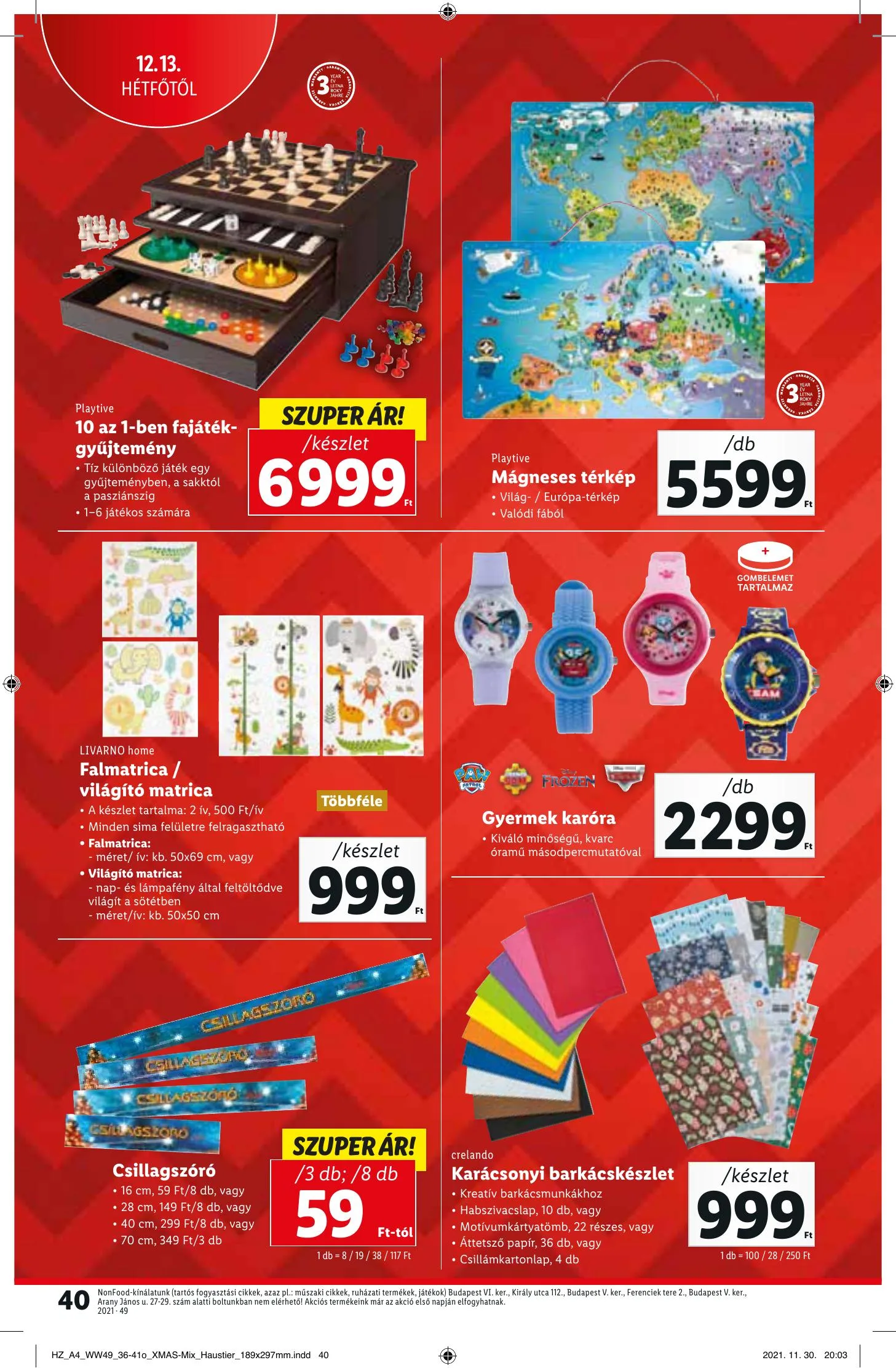 Lidl akciós újság 12.09–12.15 – 40. oldal