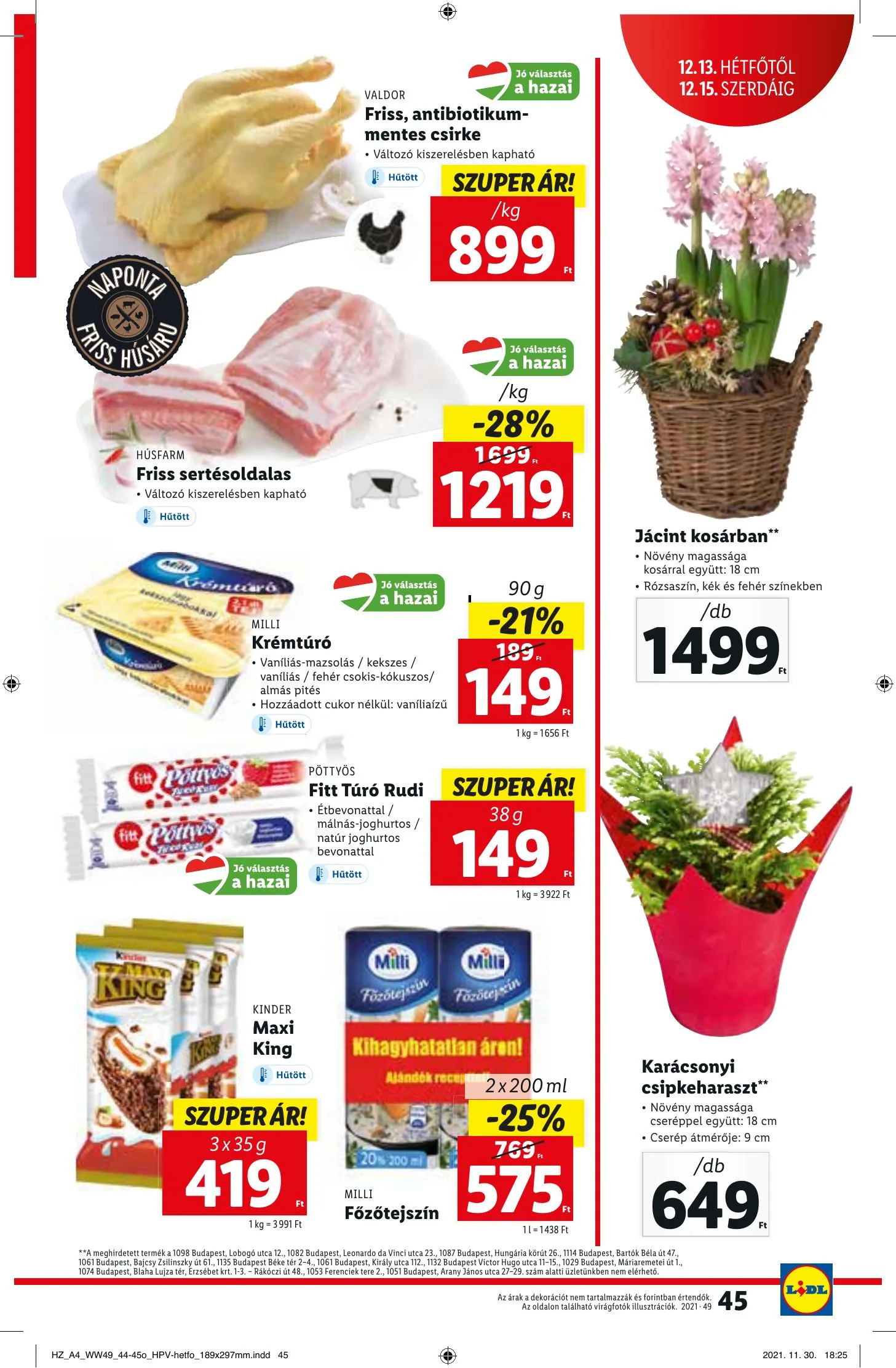 Lidl akciós újság 12.09–12.15 – 45. oldal