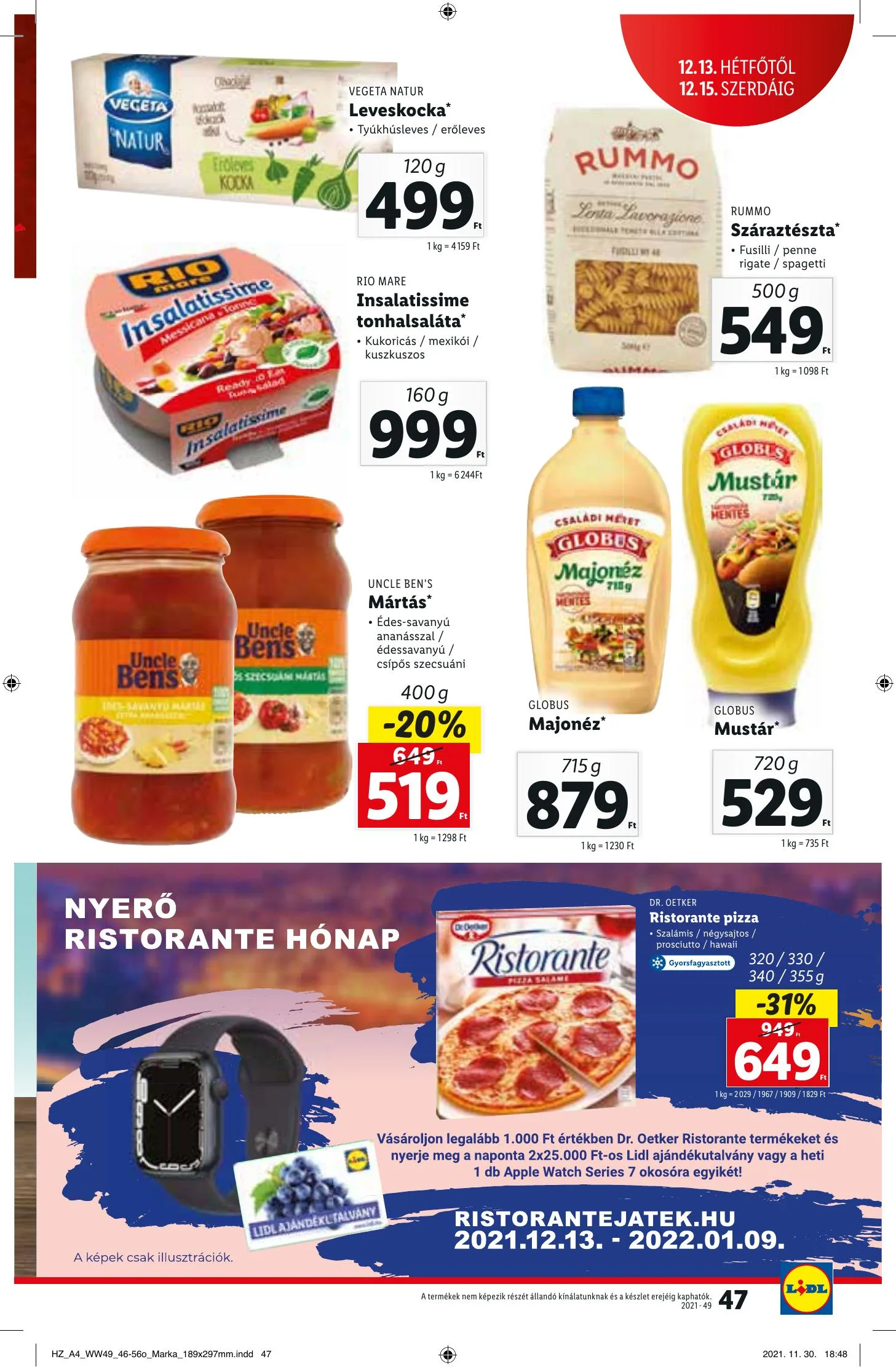 Lidl akciós újság 12.09–12.15 – 47. oldal