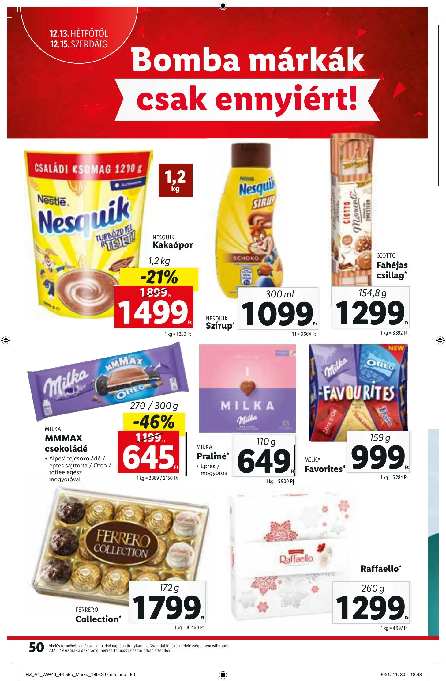 Lidl akciós újság 12.09–12.15 – 50. oldal