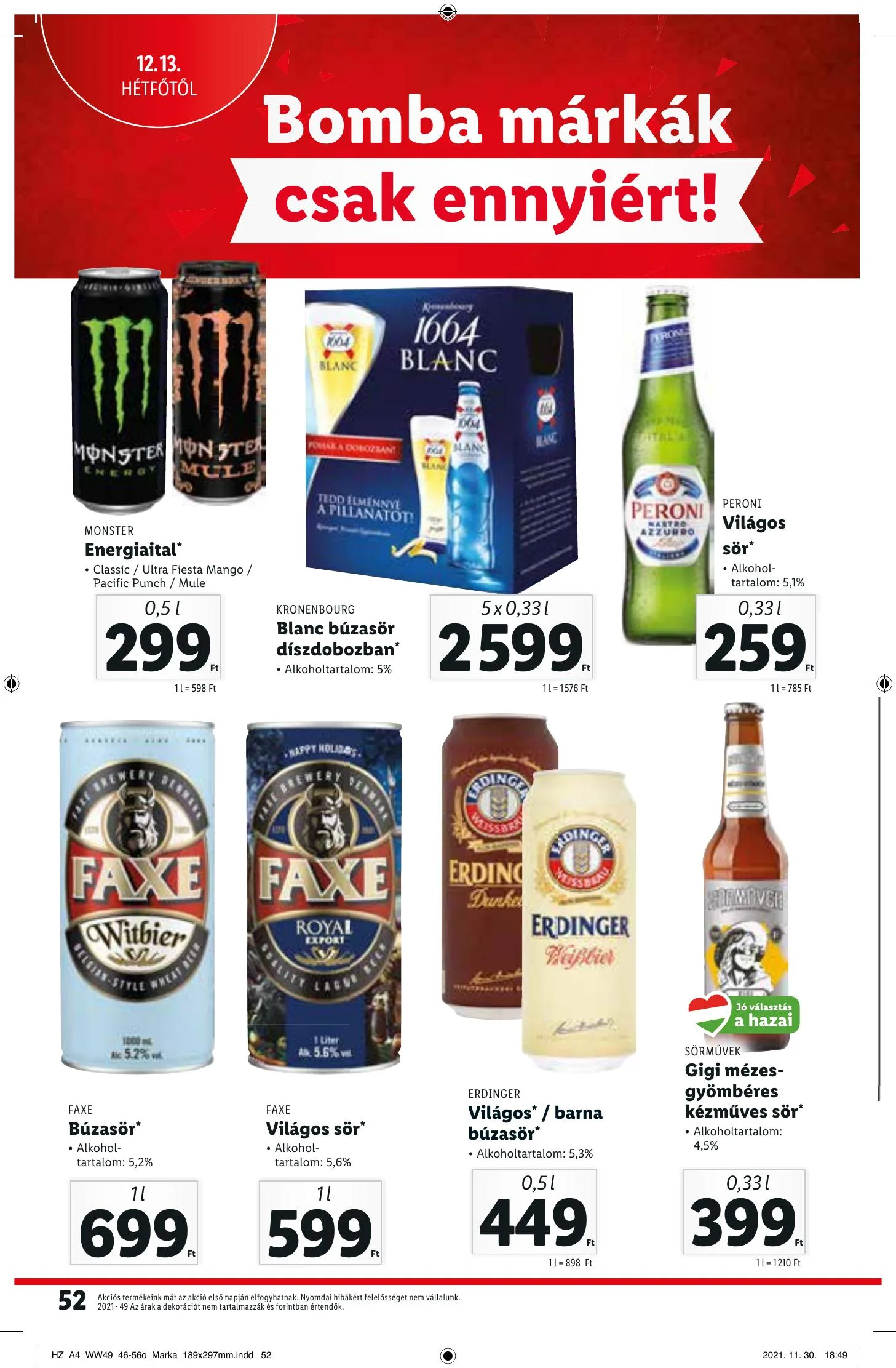 Lidl akciós újság 12.09–12.15 – 52. oldal