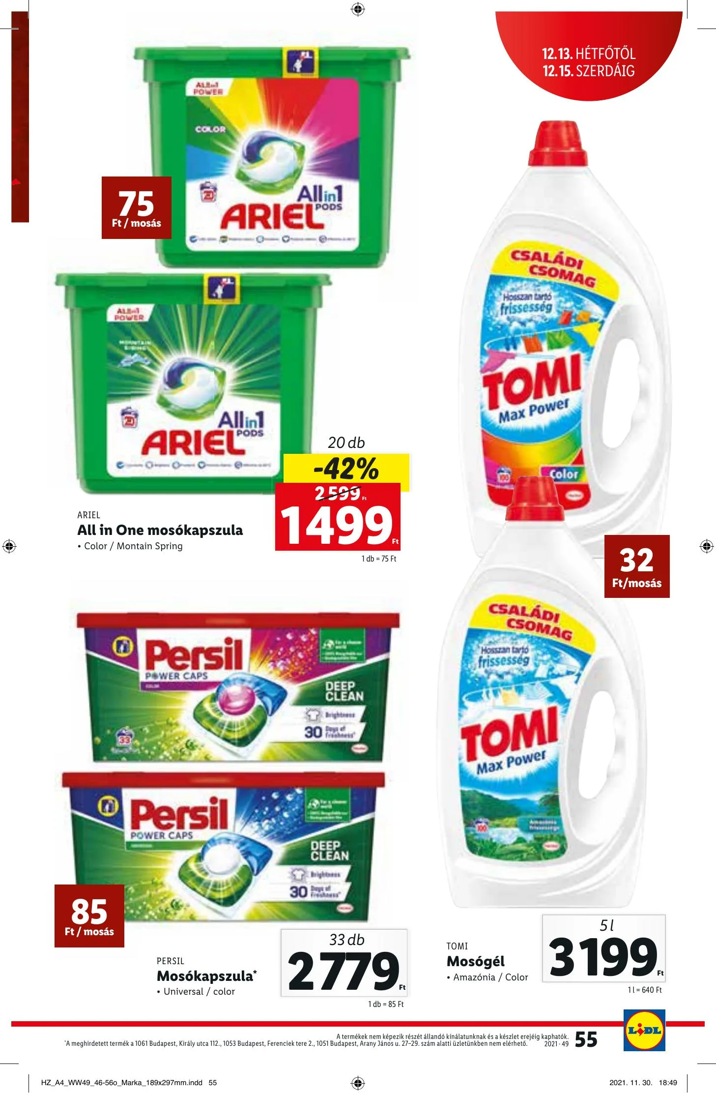 Lidl akciós újság 12.09–12.15 – 55. oldal
