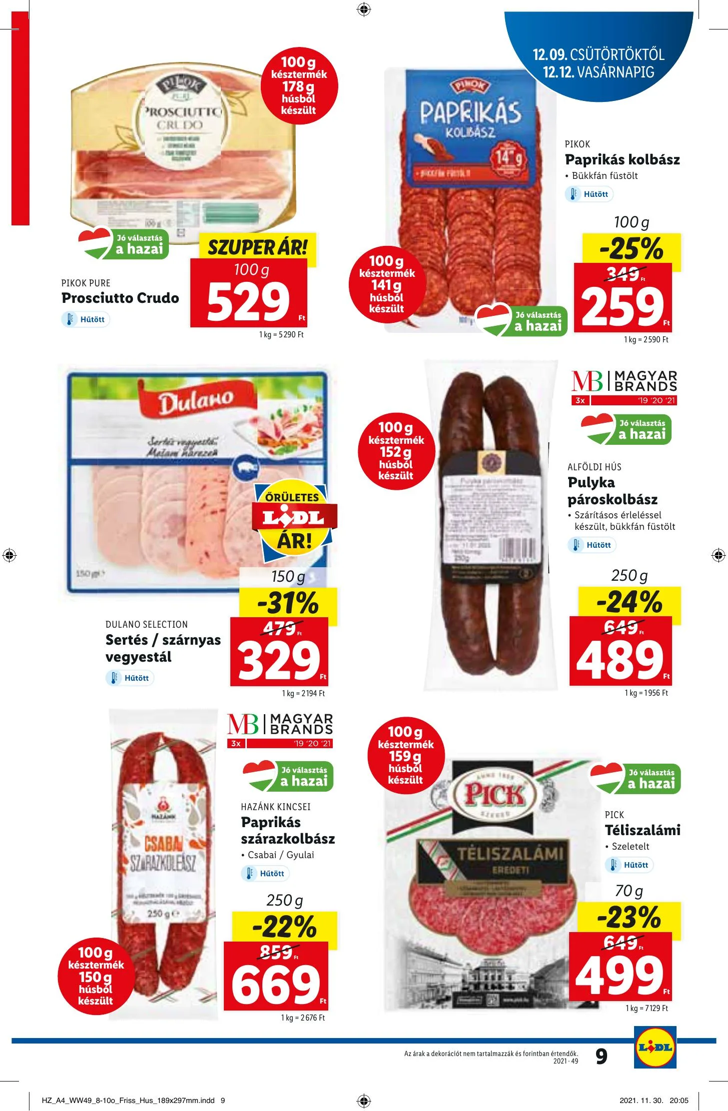 Lidl akciós újság 12.09–12.15 – 9. oldal