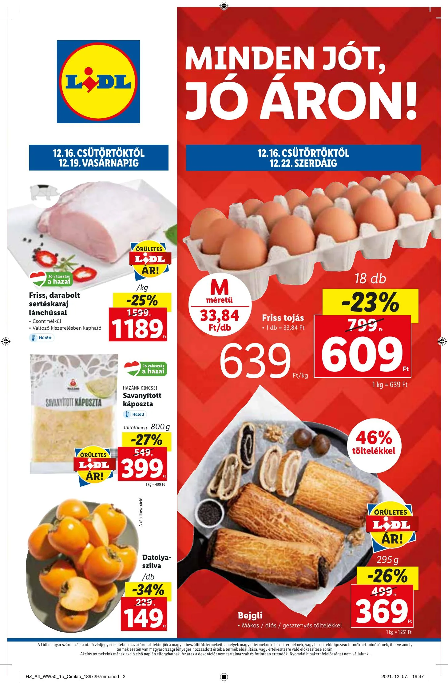 Lidl akciós újság 12.16–12.22