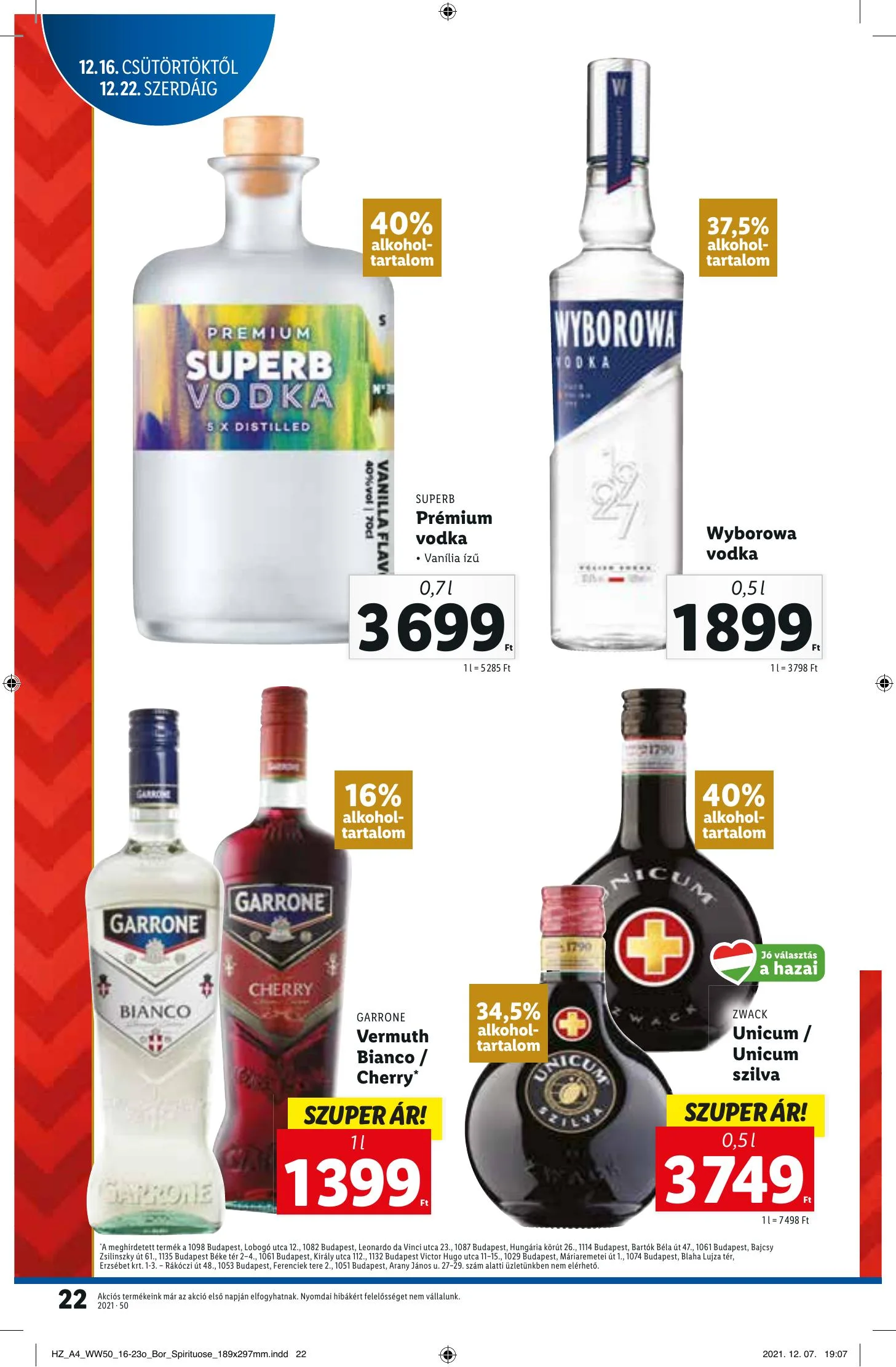 Lidl akciós újság 12.16–12.22 – 22. oldal