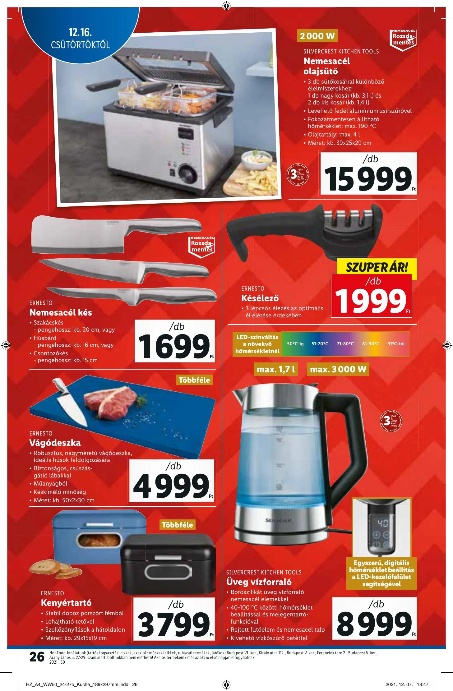 Lidl akciós újság 12.16–12.22 – 26. oldal