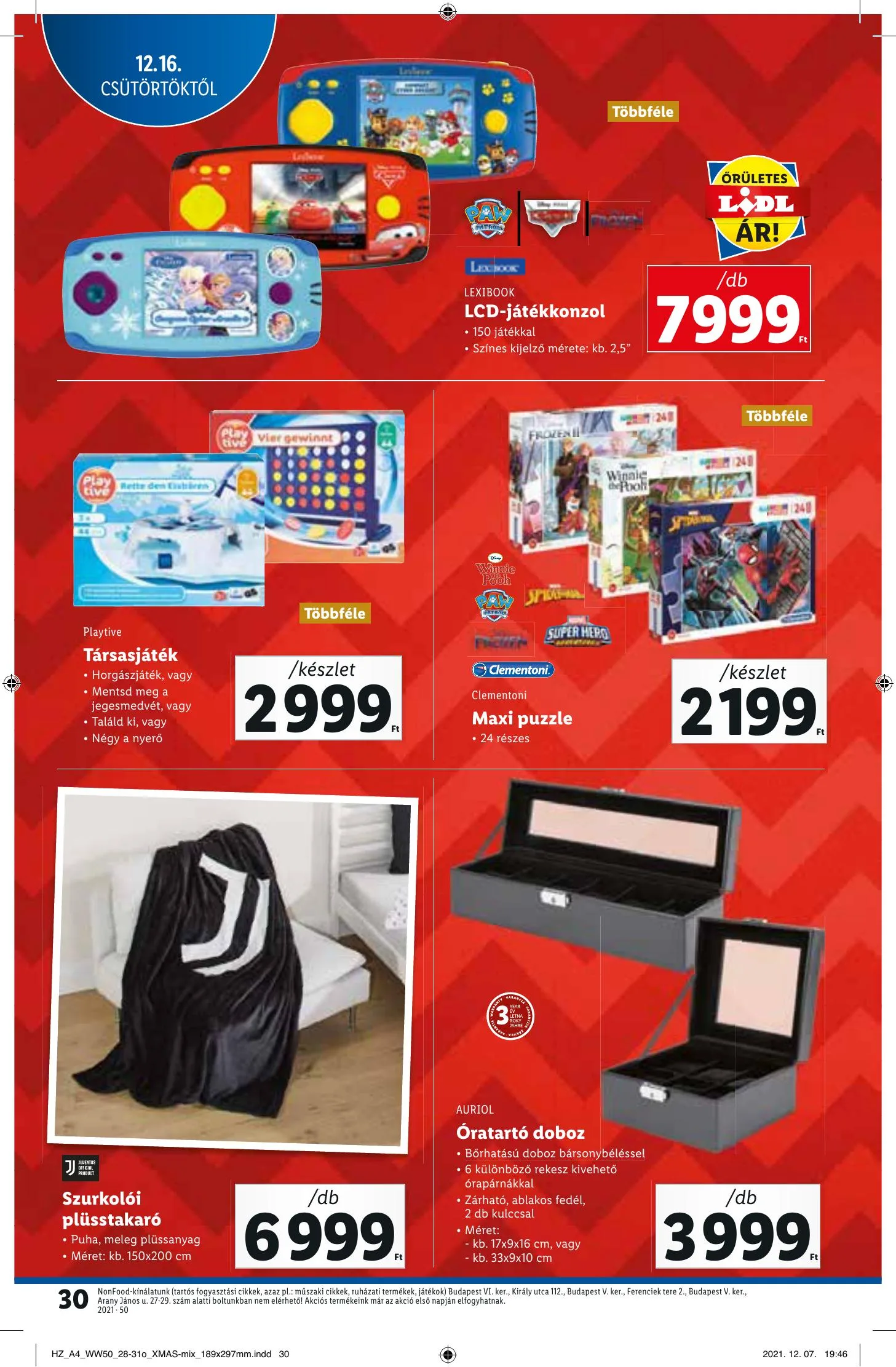 Lidl akciós újság 12.16–12.22 – 30. oldal