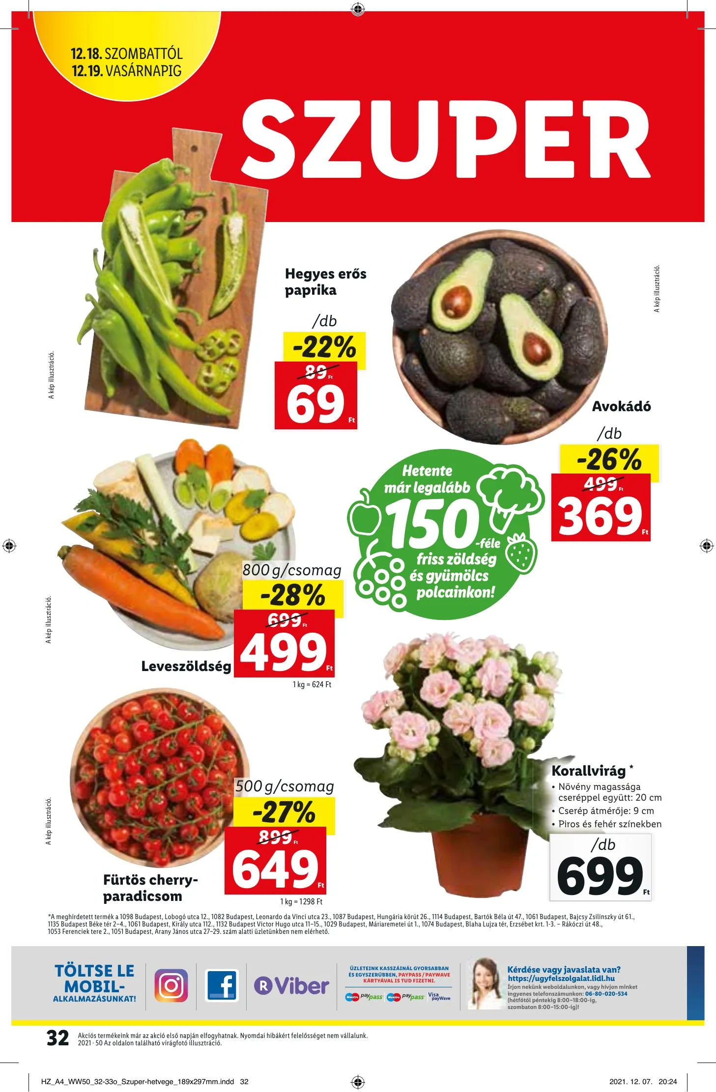 Lidl akciós újság 12.16–12.22 – 32. oldal