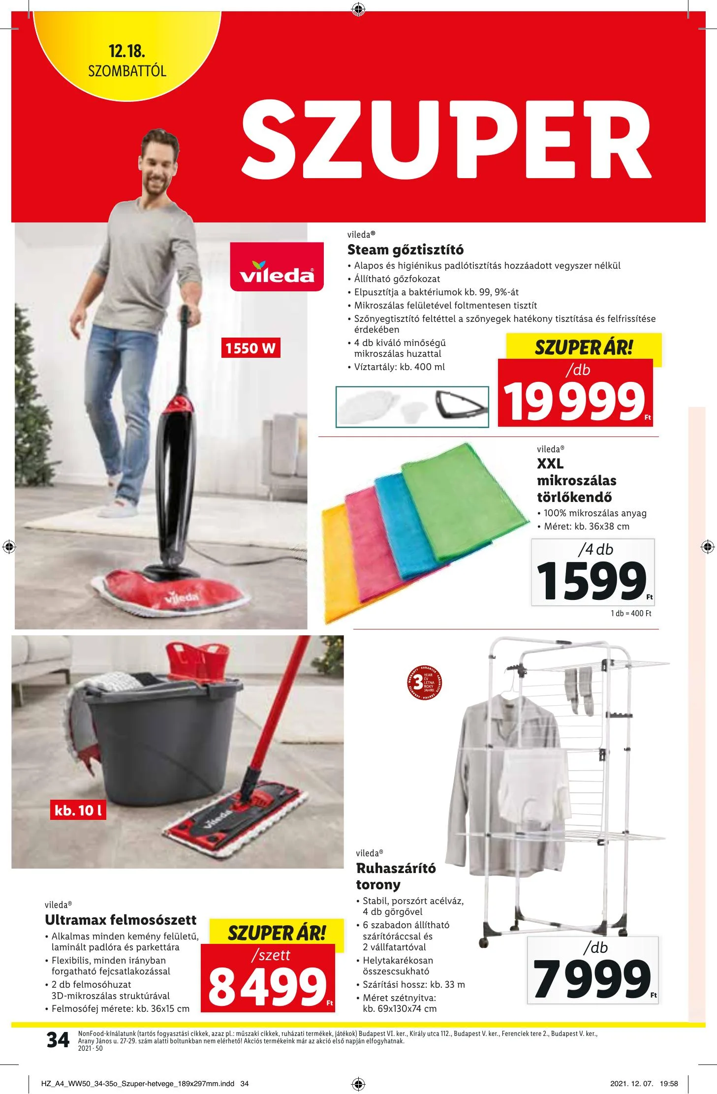 Lidl akciós újság 12.16–12.22 – 34. oldal