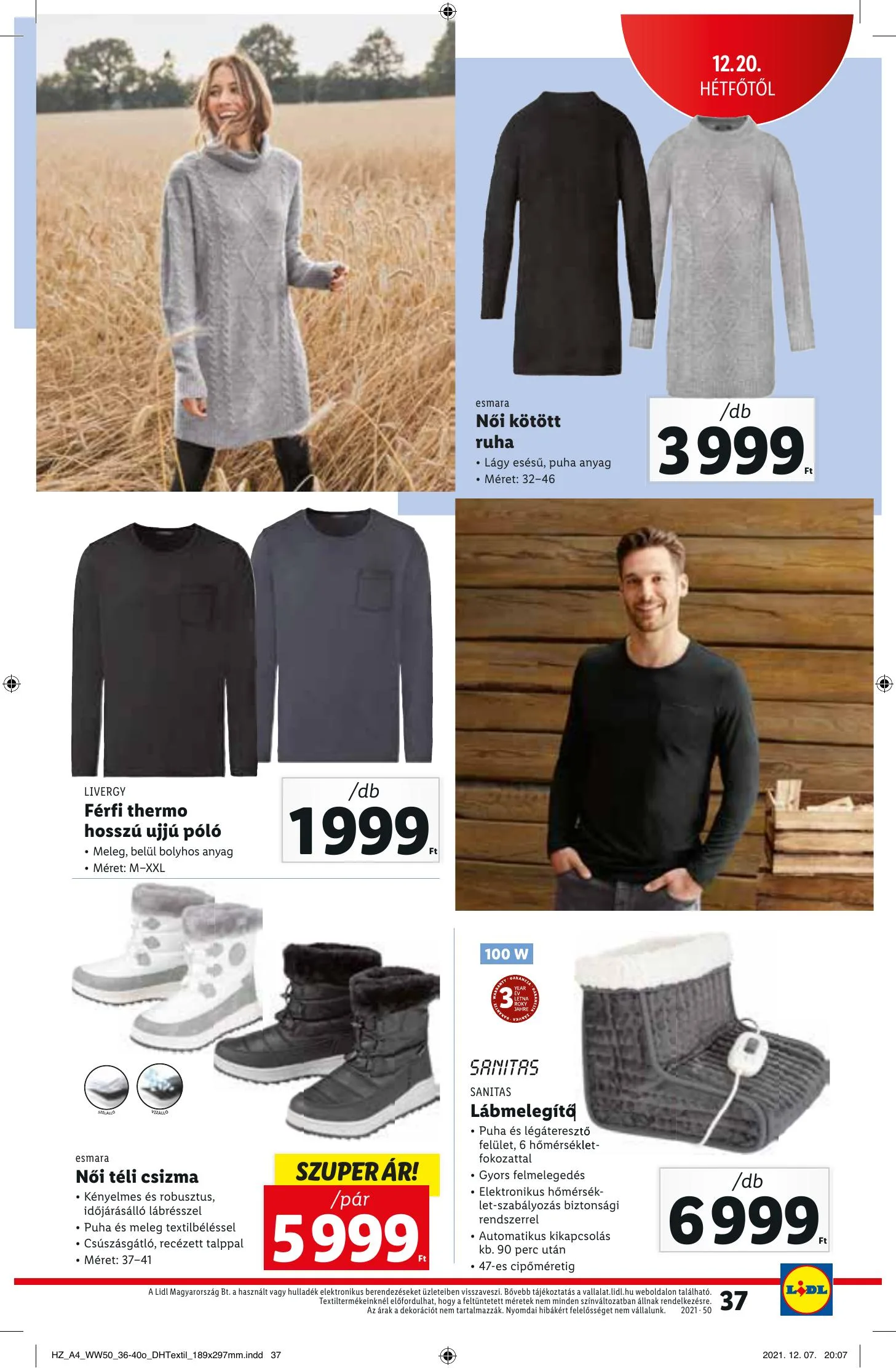 Lidl akciós újság 12.16–12.22 – 37. oldal