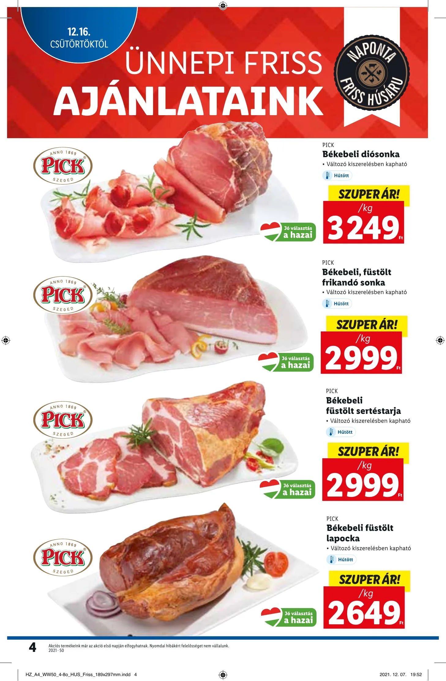 Lidl akciós újság 12.16–12.22 – 4. oldal