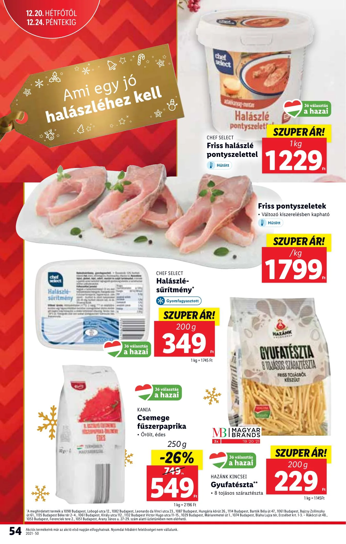 Lidl akciós újság 12.16–12.22 – 54. oldal
