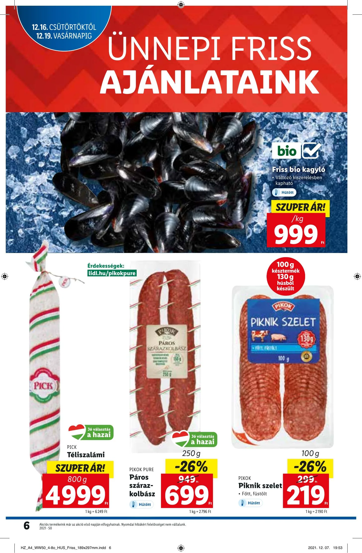 Lidl akciós újság 12.16–12.22 – 6. oldal