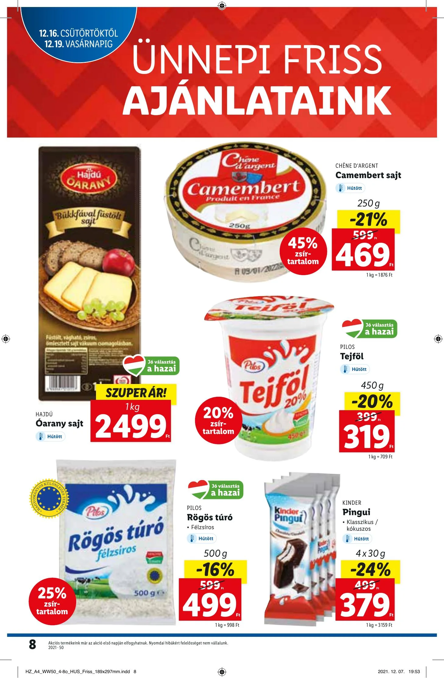 Lidl akciós újság 12.16–12.22 – 8. oldal
