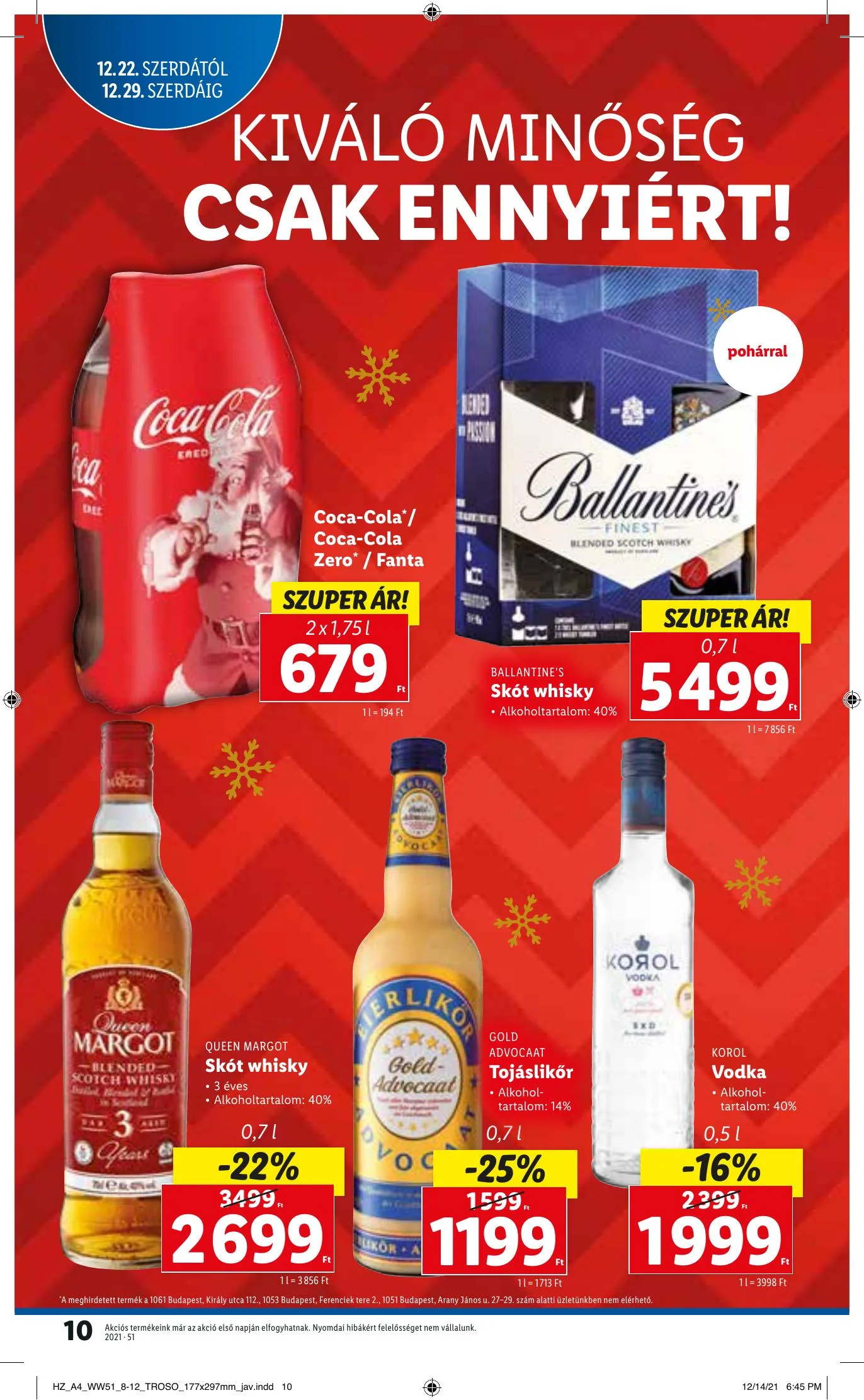Lidl akciós újság 12.22–12.29 – 10. oldal