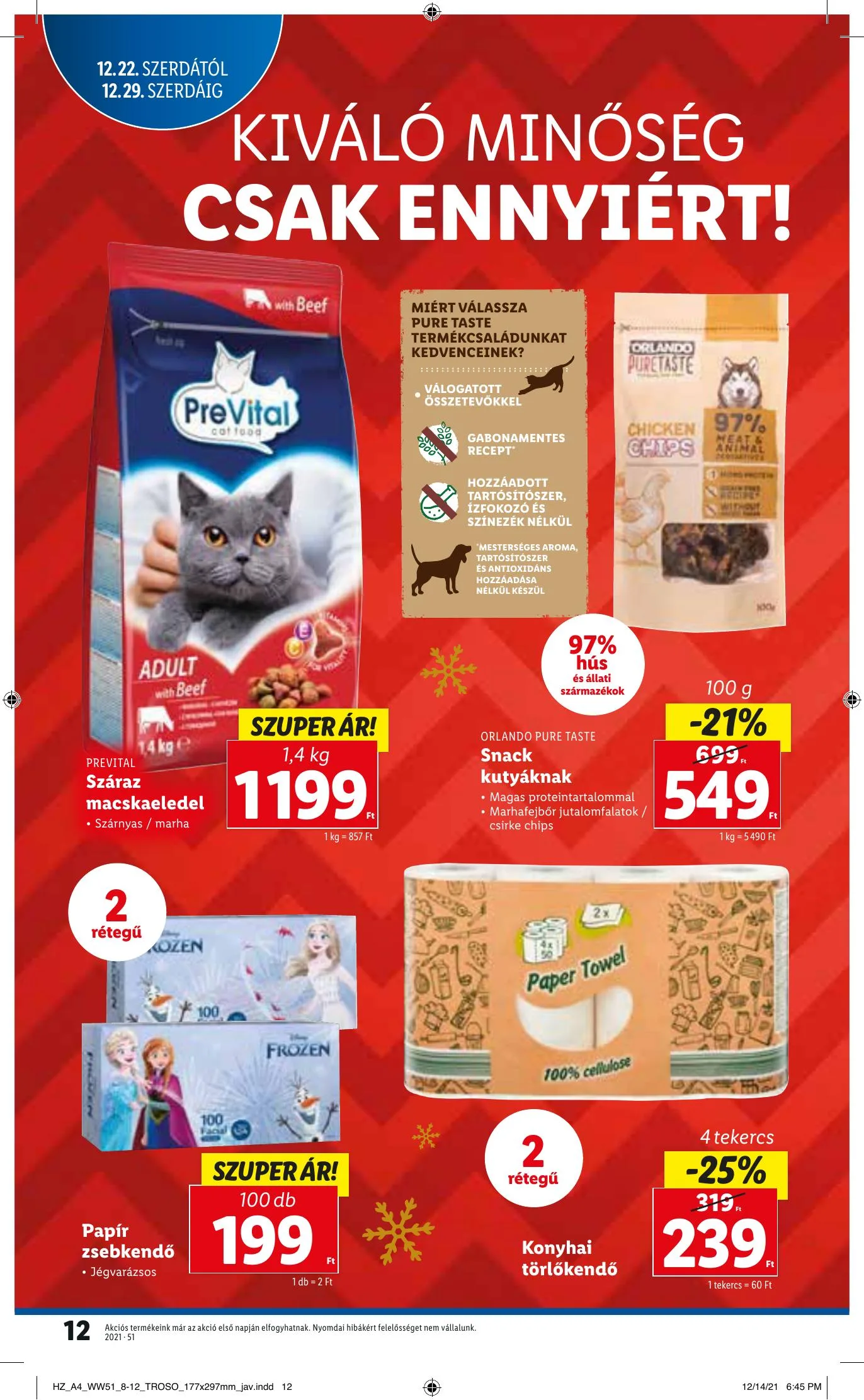 Lidl akciós újság 12.22–12.29 – 12. oldal