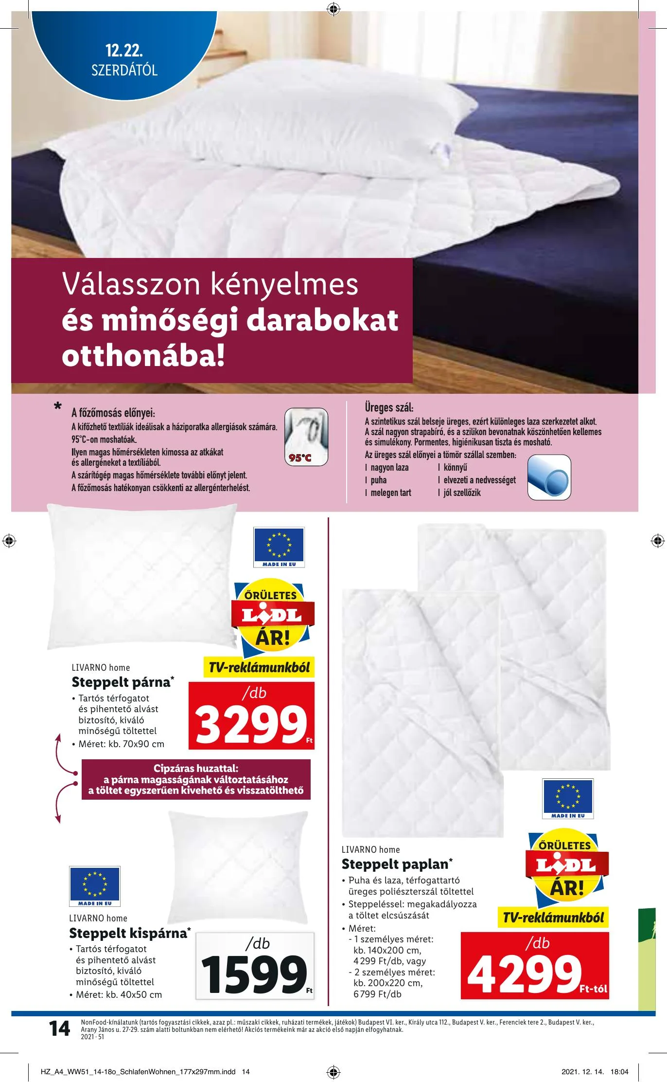 Lidl akciós újság 12.22–12.29 – 14. oldal