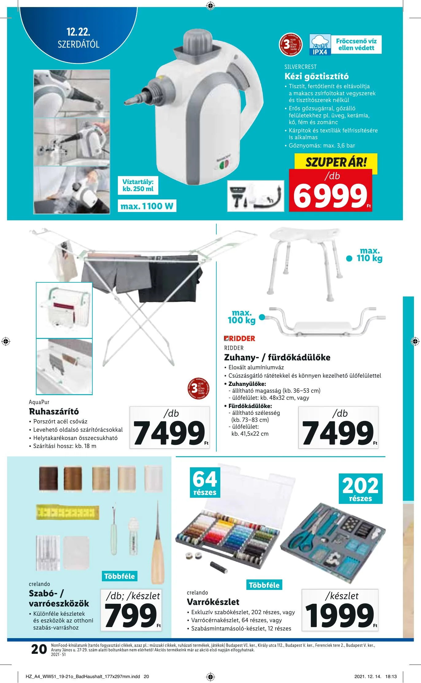Lidl akciós újság 12.22–12.29 – 20. oldal