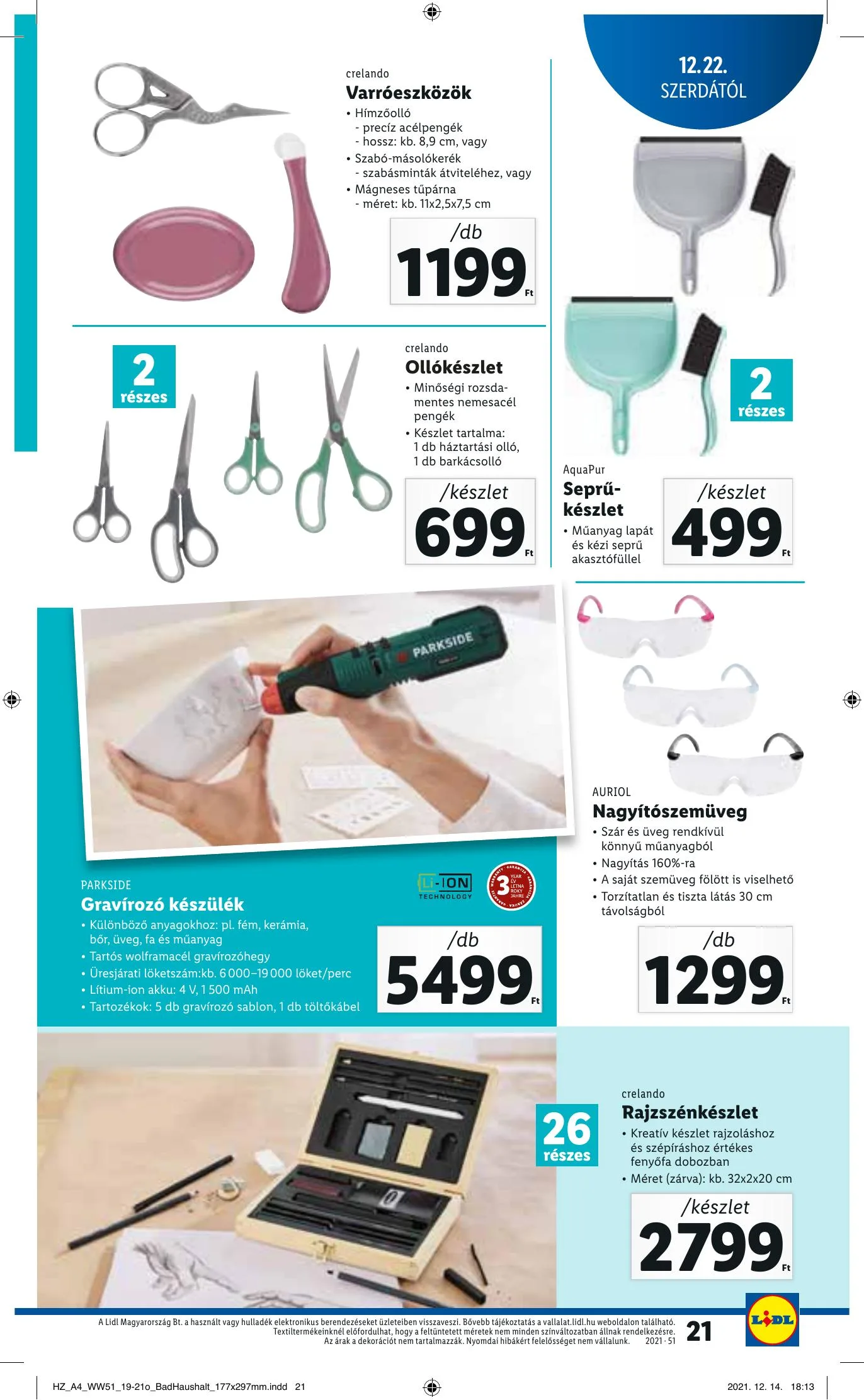 Lidl akciós újság 12.22–12.29 – 21. oldal