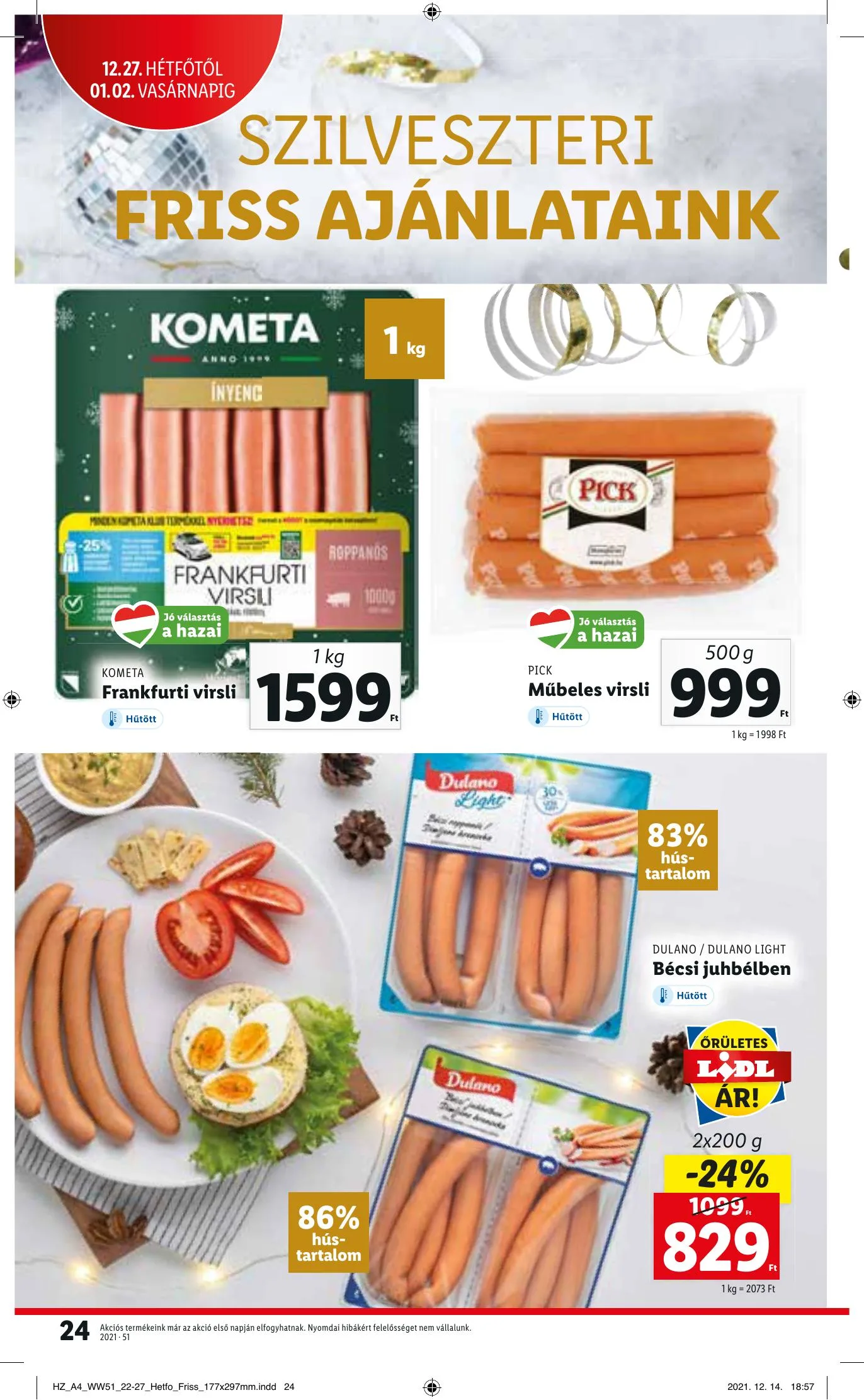 Lidl akciós újság 12.22–12.29 – 24. oldal