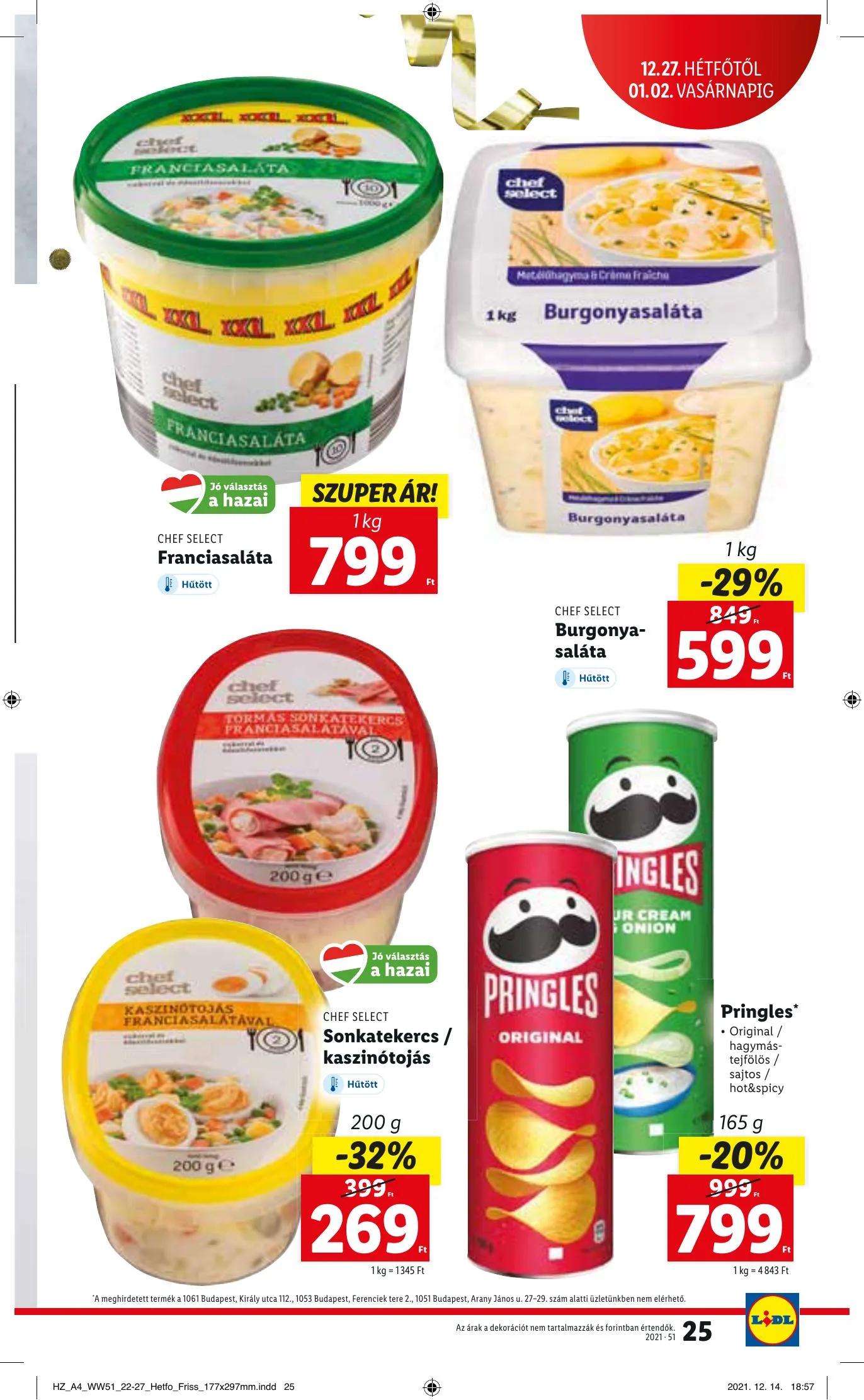 Lidl akciós újság 12.22–12.29 – 25. oldal