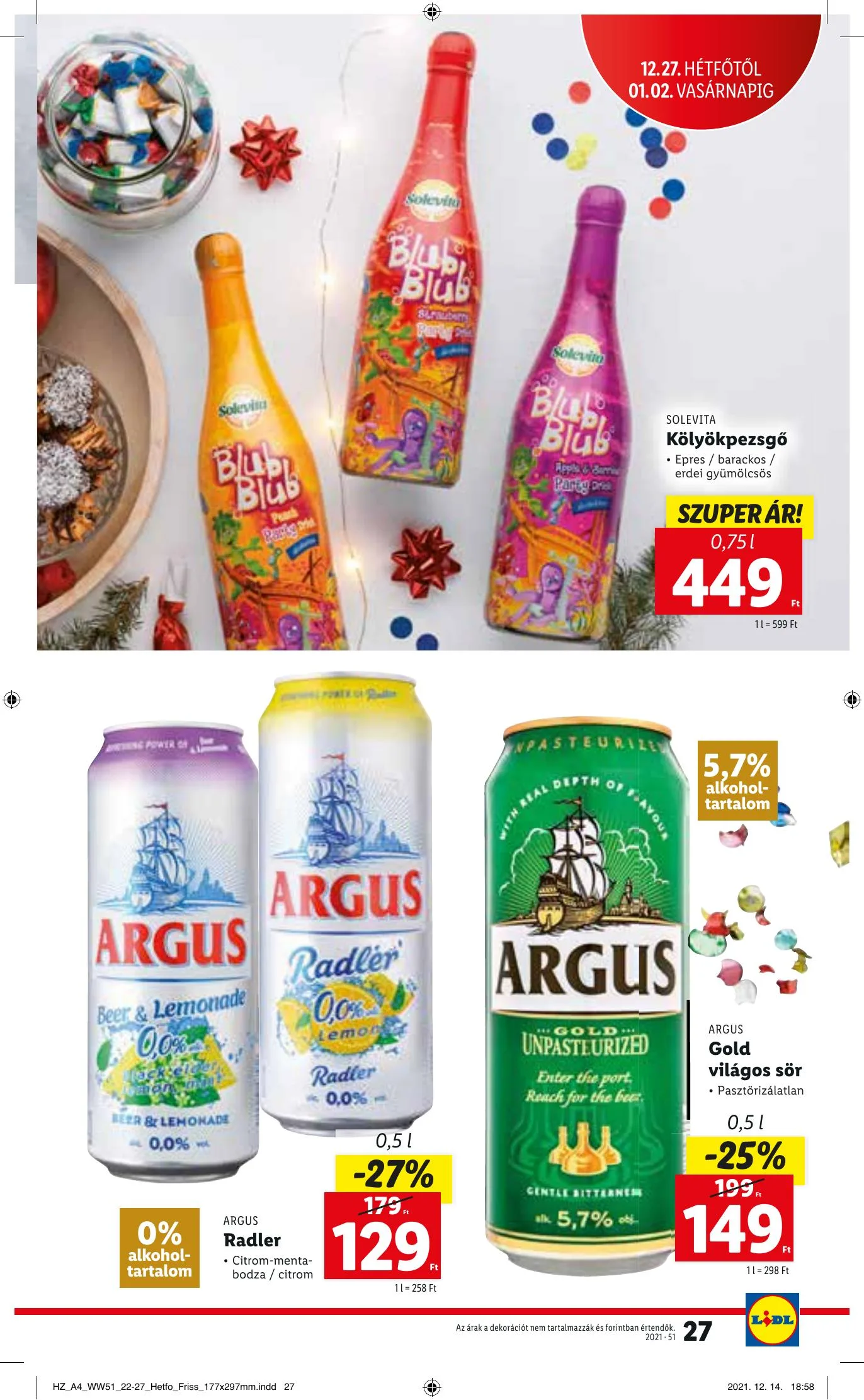 Lidl akciós újság 12.22–12.29 – 27. oldal