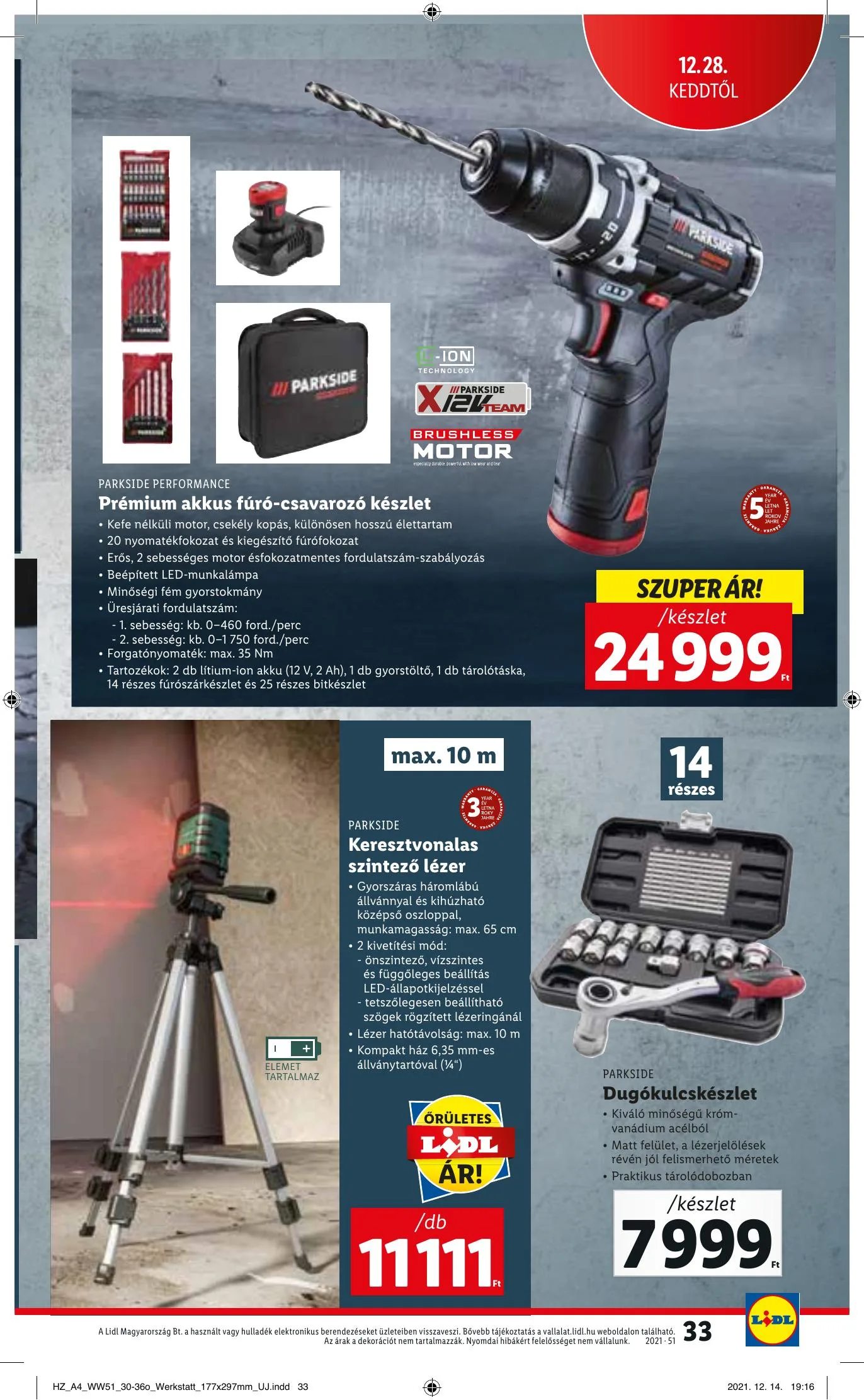 Lidl akciós újság 12.22–12.29 – 33. oldal