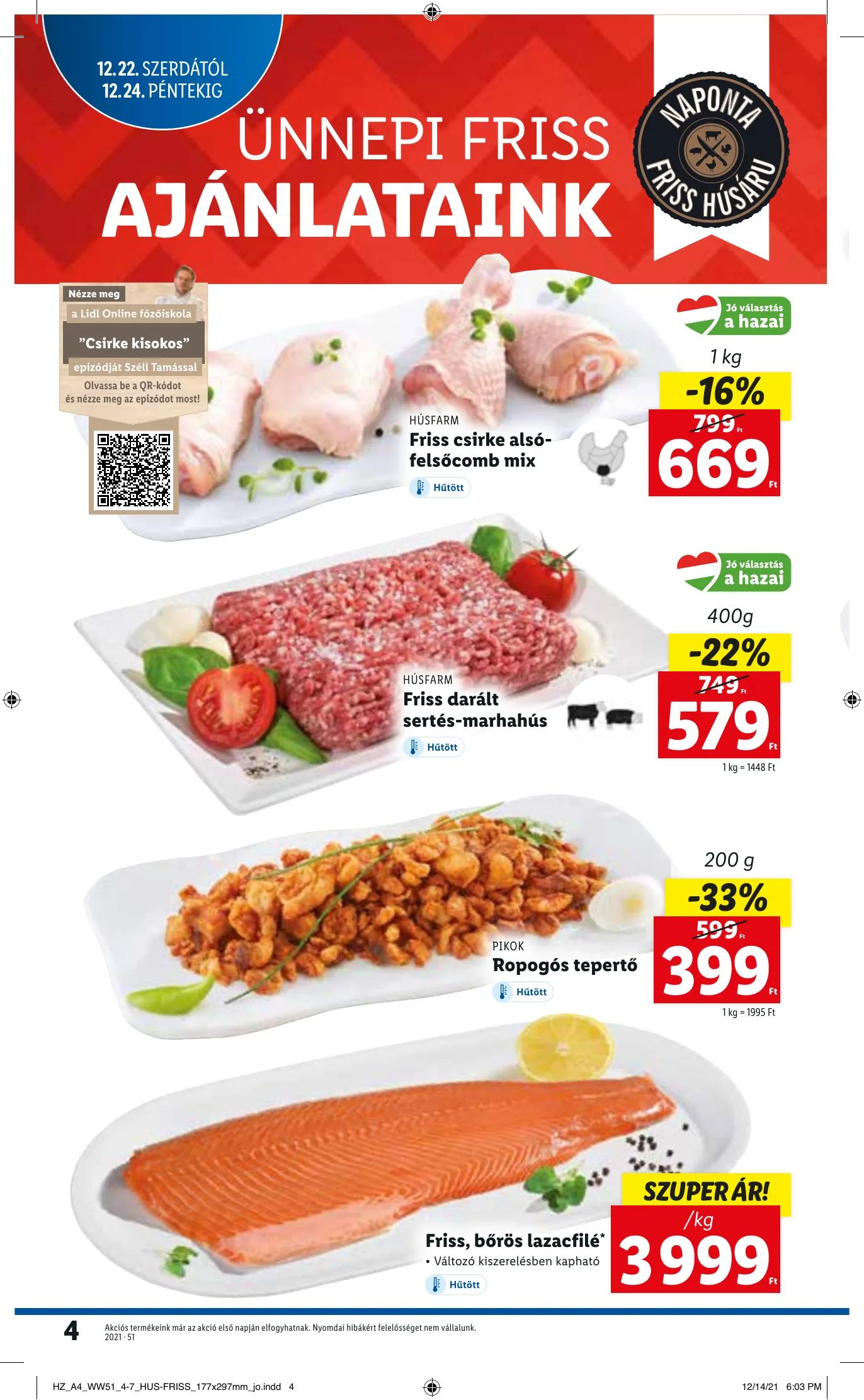 Lidl akciós újság 12.22–12.29 – 4. oldal