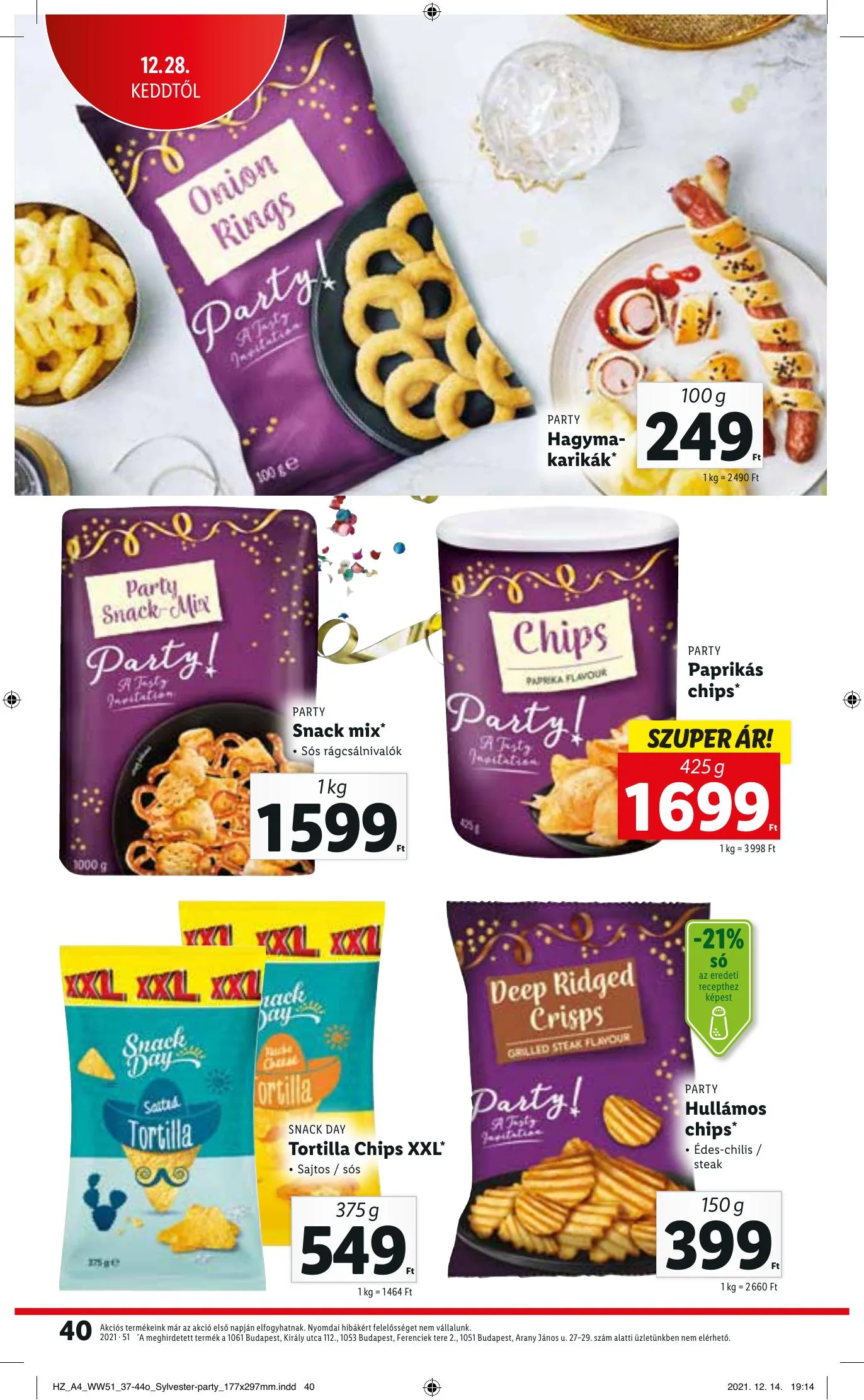 Lidl akciós újság 12.22–12.29 – 40. oldal