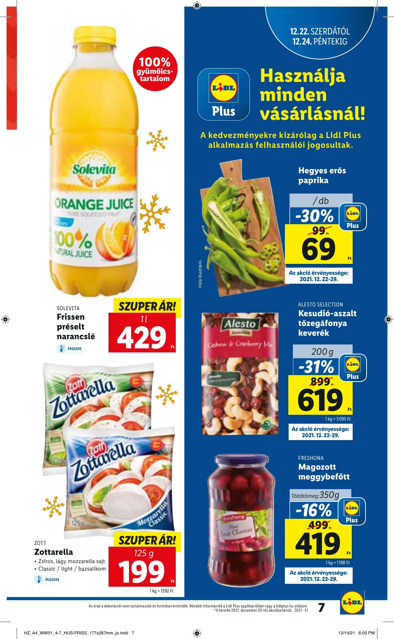 Lidl akciós újság 12.22–12.29 – 7. oldal