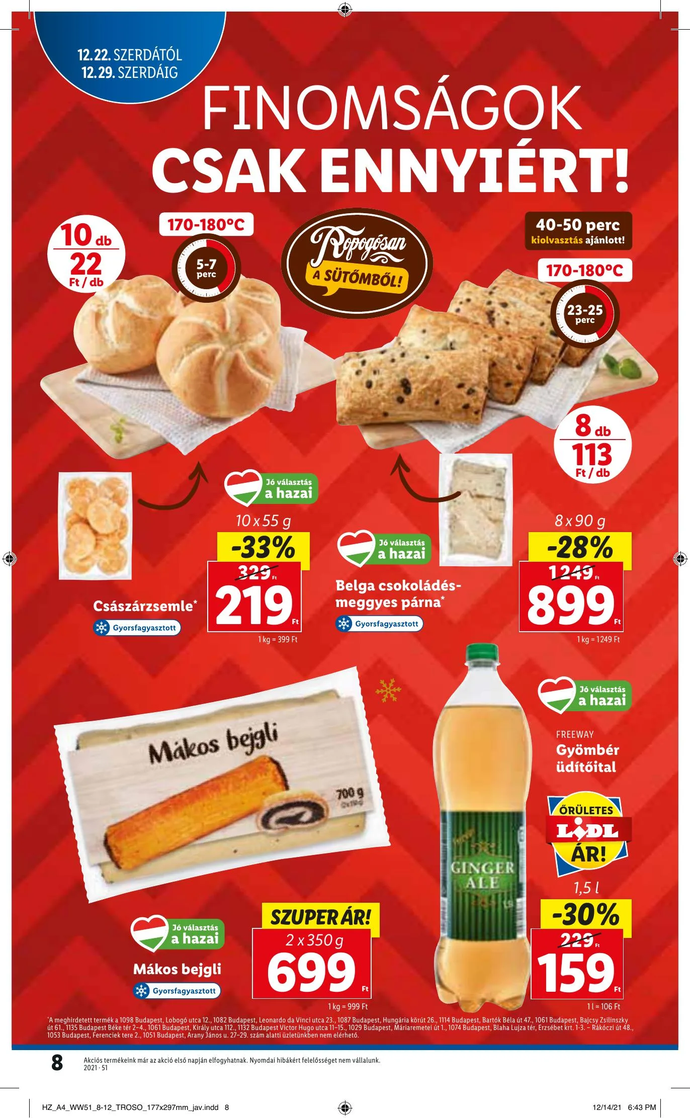 Lidl akciós újság 12.22–12.29 – 8. oldal