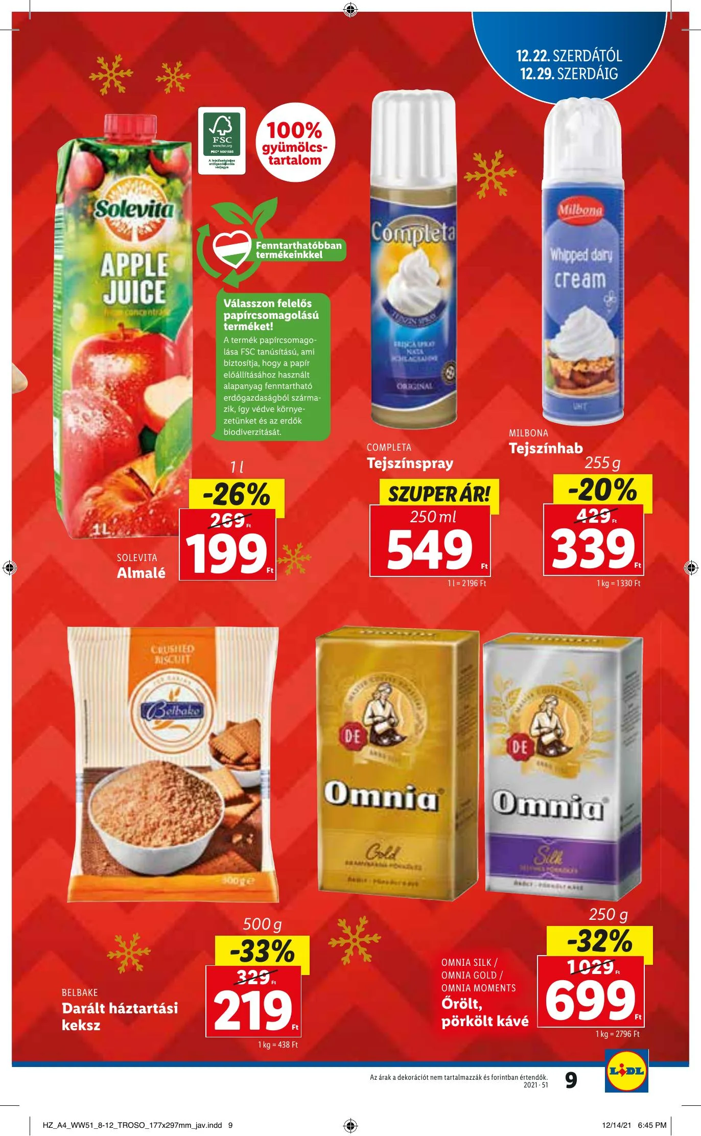 Lidl akciós újság 12.22–12.29 – 9. oldal