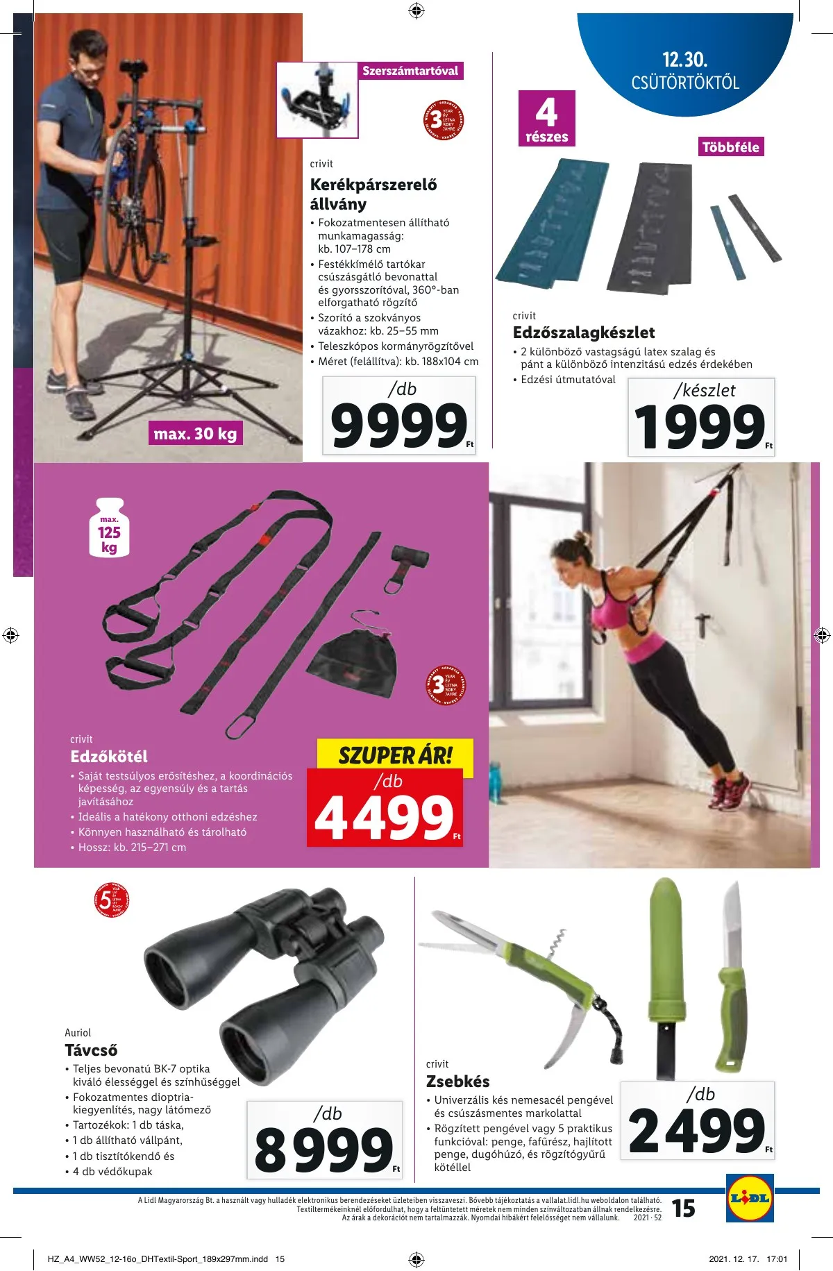 Lidl akciós újság 12.30–01.05 – 15. oldal