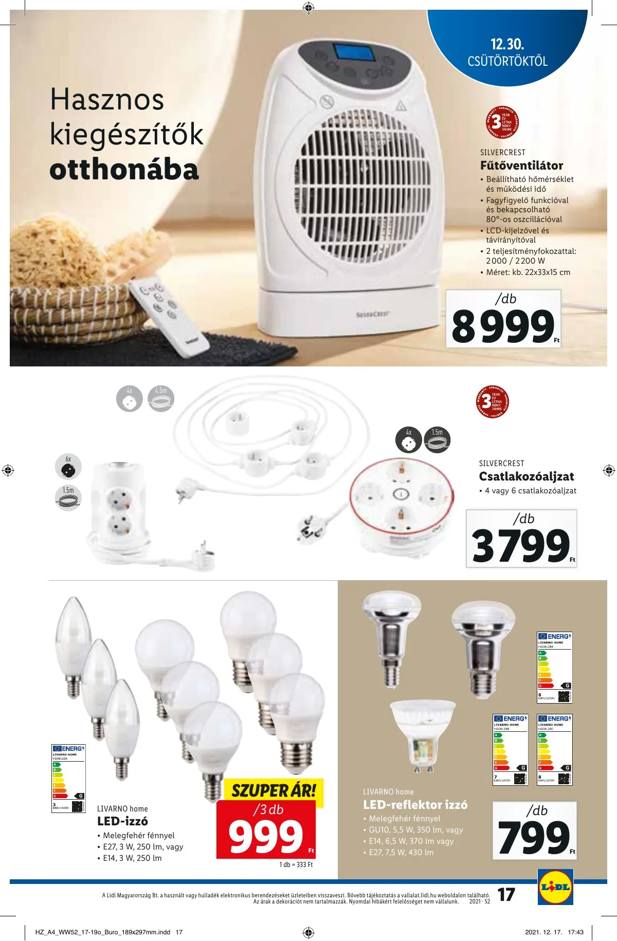 Lidl akciós újság 12.30–01.05 – 17. oldal