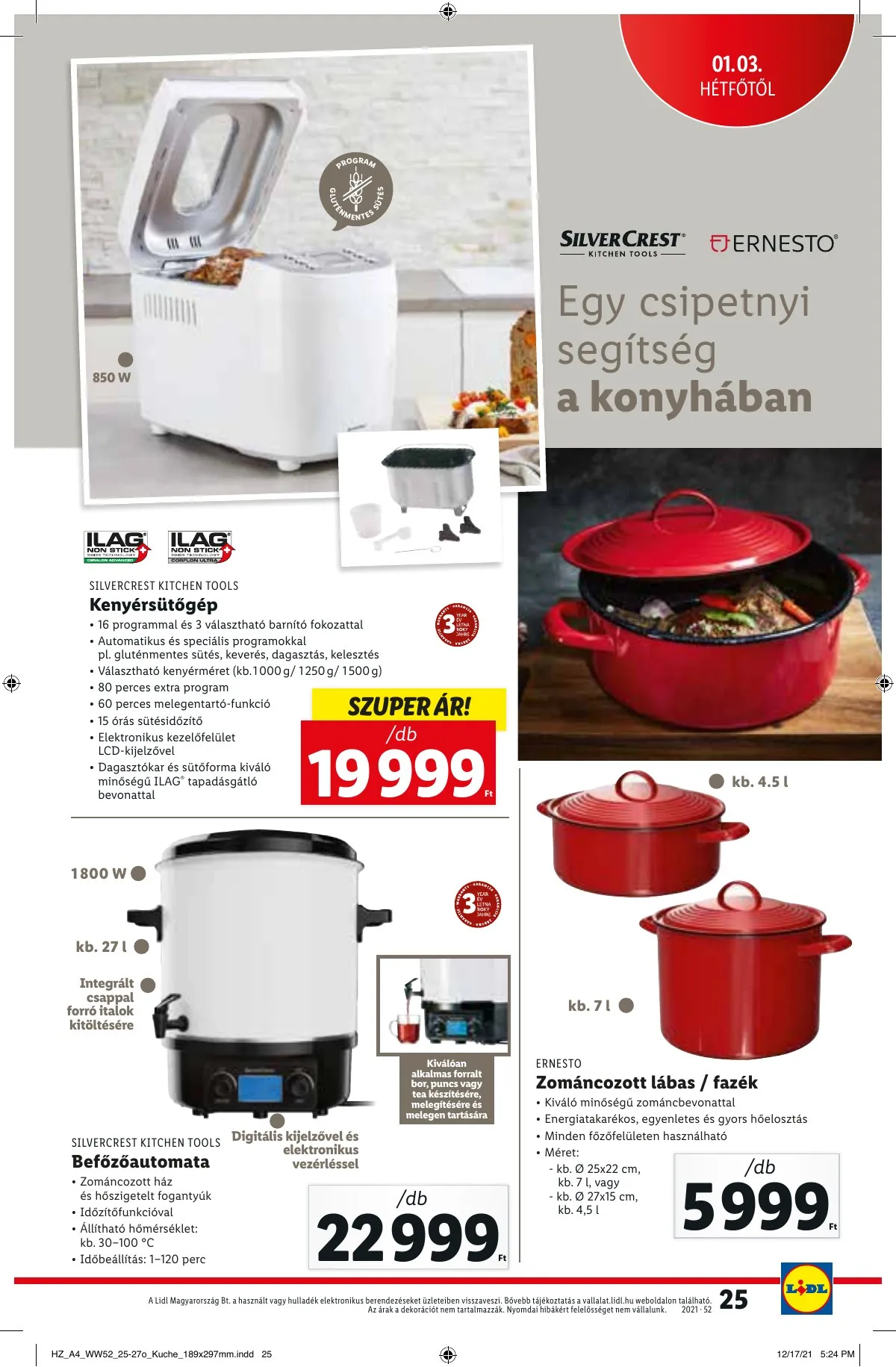 Lidl akciós újság 12.30–01.05 – 25. oldal