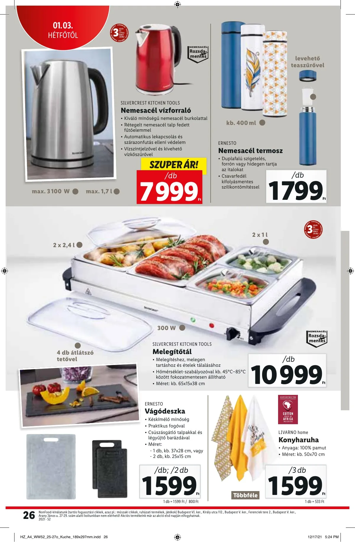 Lidl akciós újság 12.30–01.05 – 26. oldal