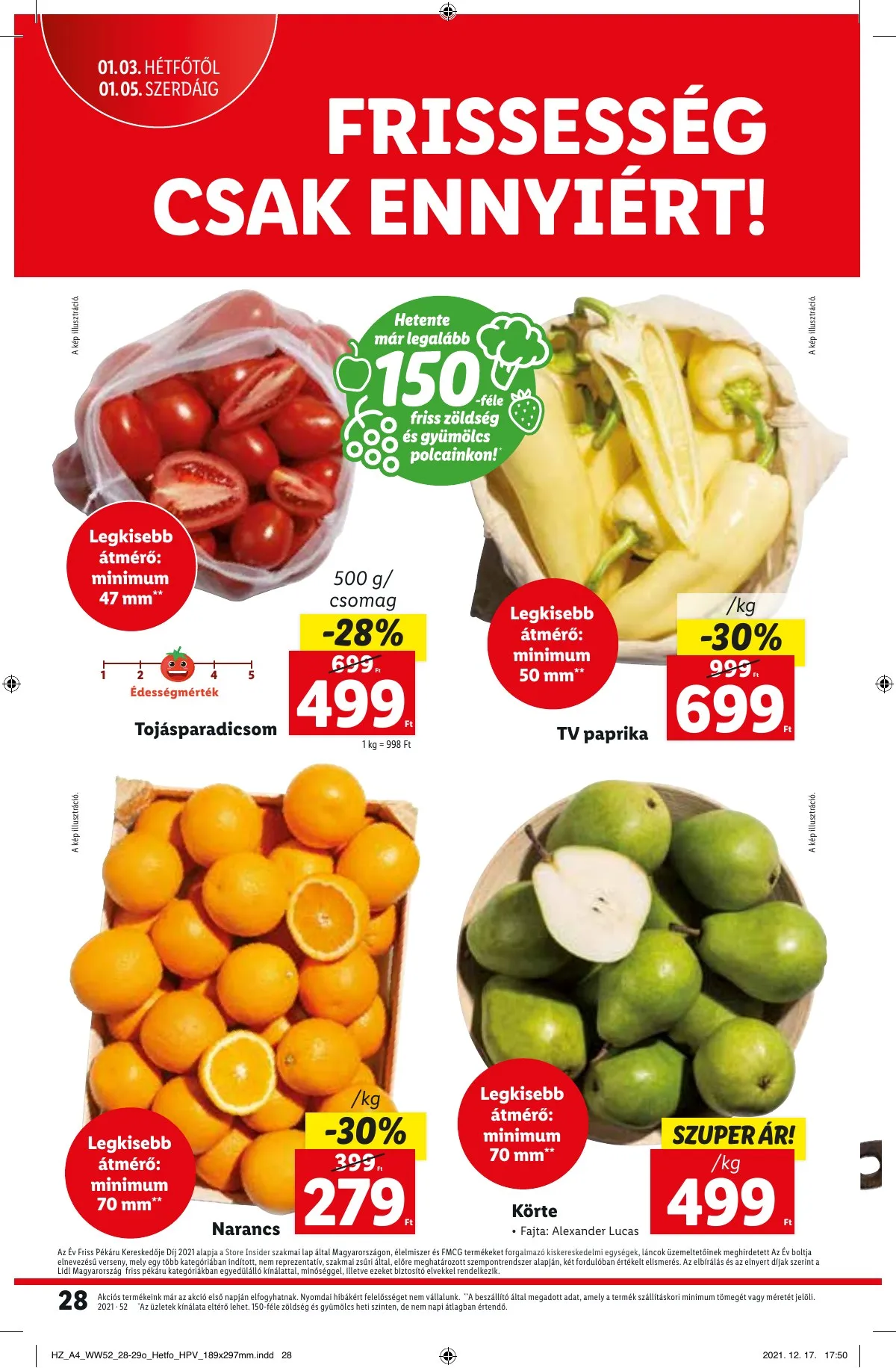 Lidl akciós újság 12.30–01.05 – 28. oldal