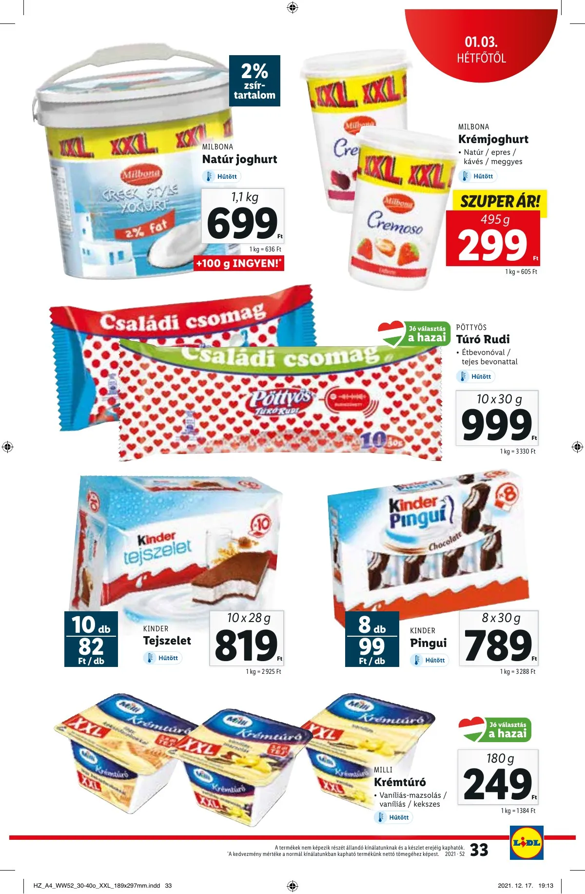 Lidl akciós újság 12.30–01.05 – 33. oldal