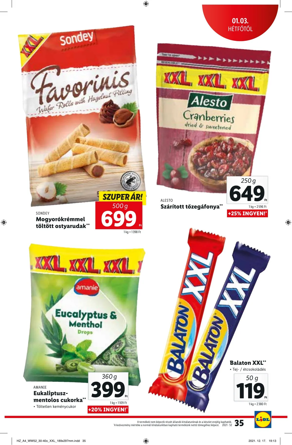Lidl akciós újság 12.30–01.05 – 35. oldal
