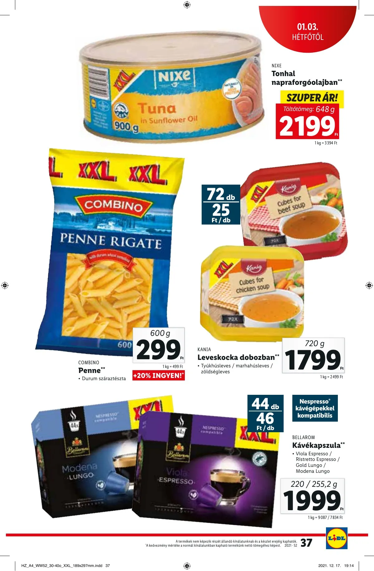 Lidl akciós újság 12.30–01.05 – 37. oldal