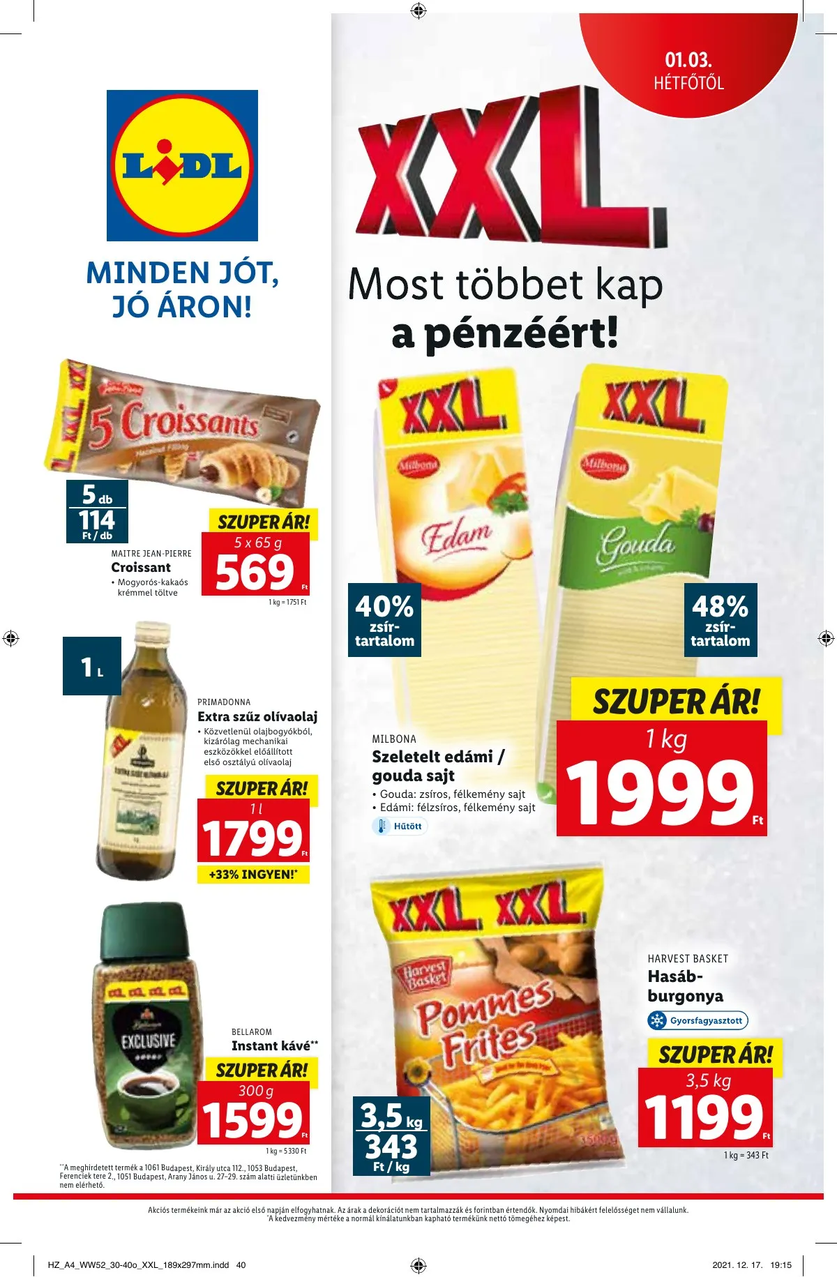Lidl akciós újság 12.30–01.05 – 40. oldal