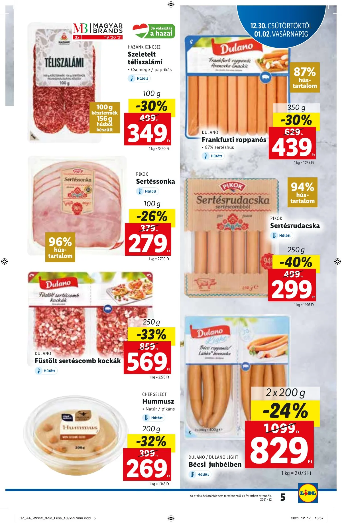 Lidl akciós újság 12.30–01.05 – 5. oldal