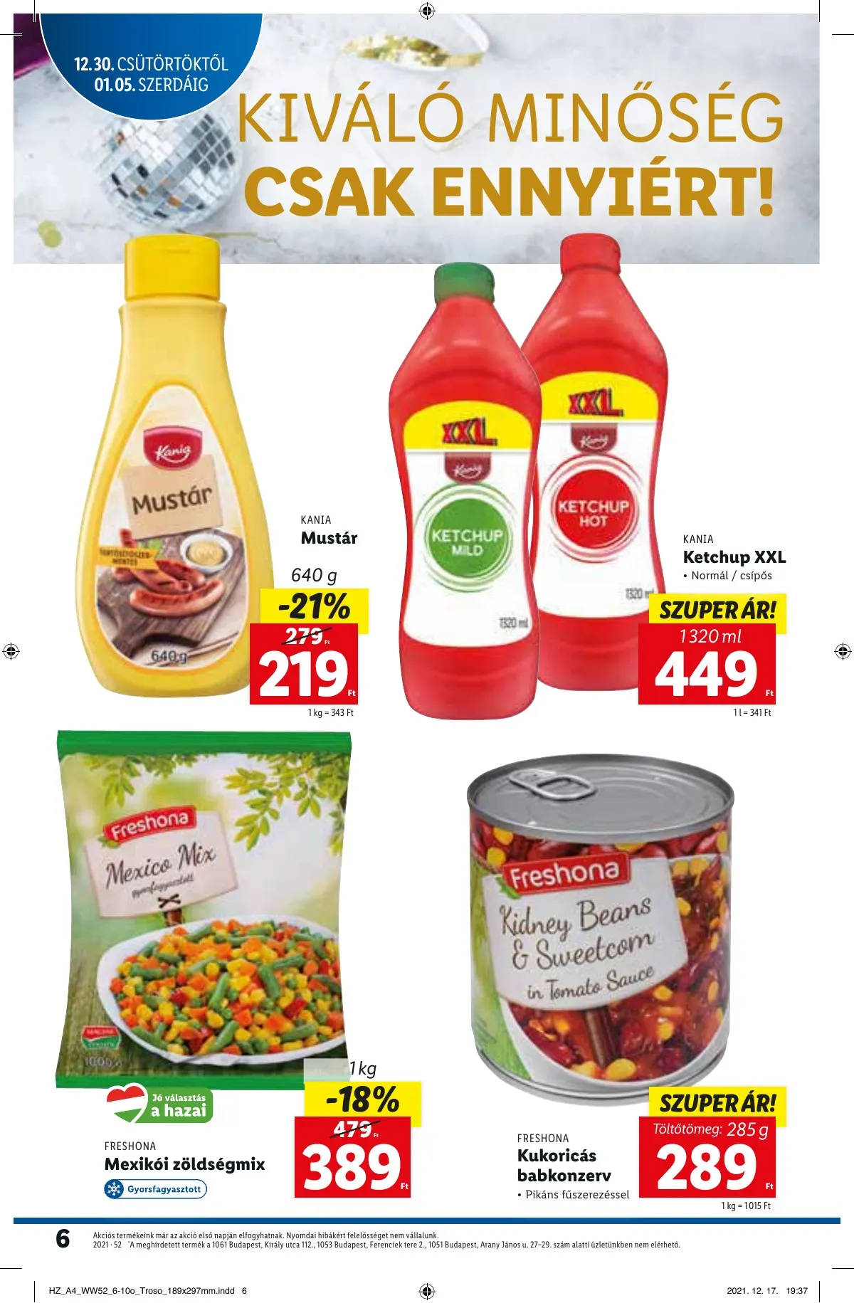 Lidl akciós újság 12.30–01.05 – 6. oldal