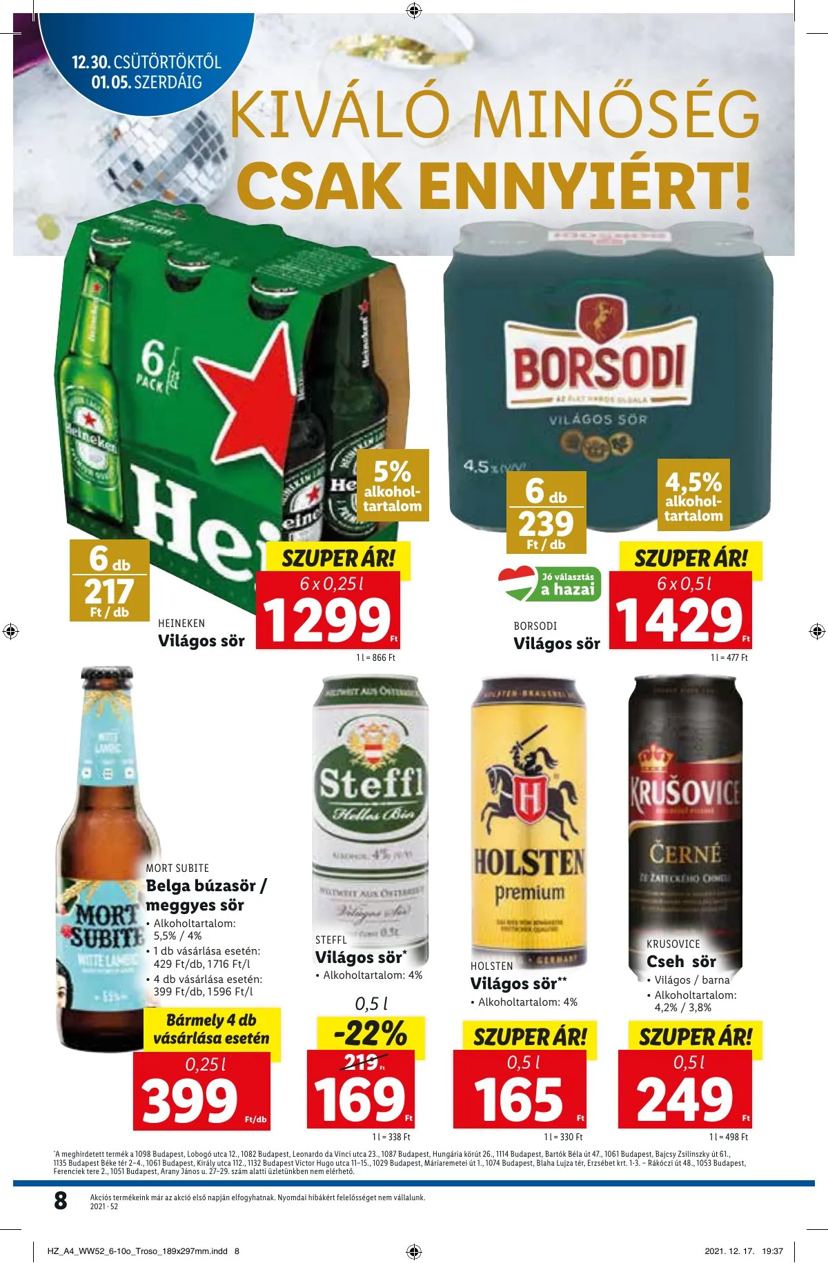 Lidl akciós újság 12.30–01.05 – 8. oldal