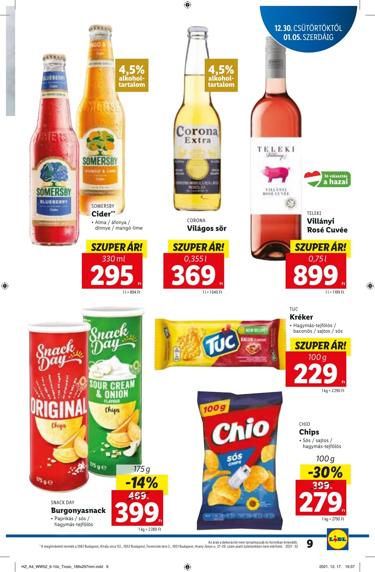 Lidl akciós újság 12.30–01.05 – 9. oldal